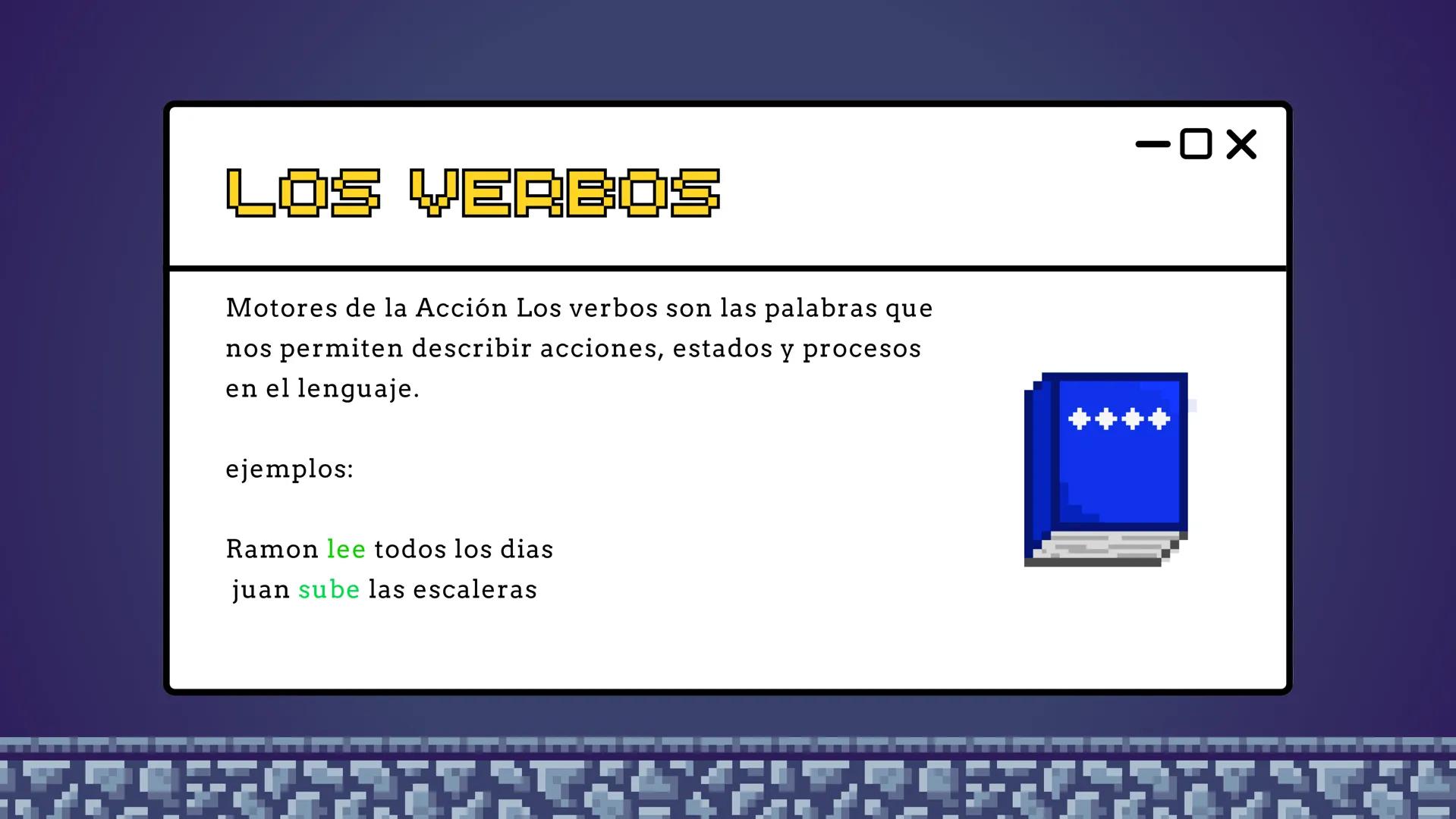 LOS
VERBOS
START
-OX LOS VERBOS
Motores de la Acción Los verbos son las palabras que
nos permiten describir acciones, estados y procesos
en 
