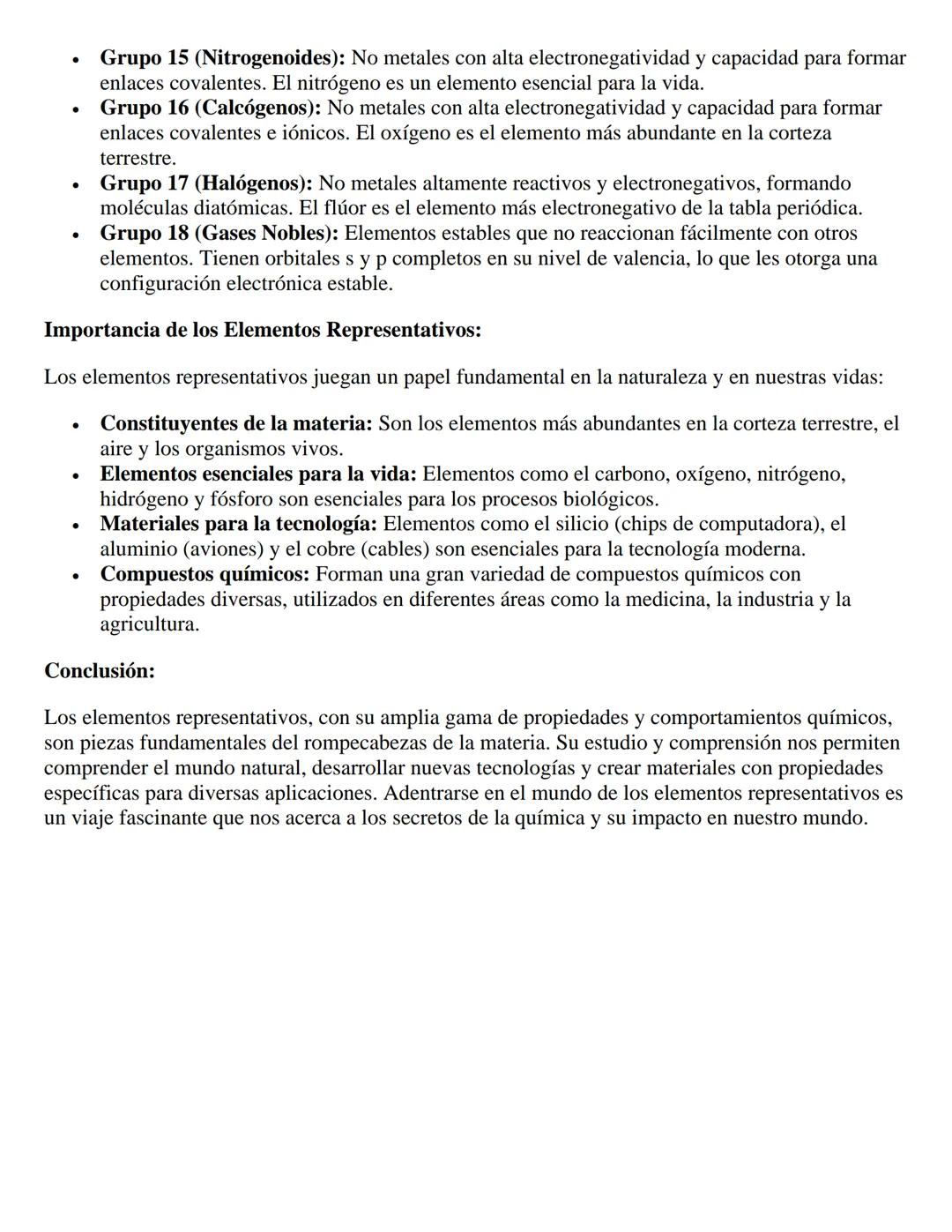 Elementos Representativos: Bailando en los
Grupos de la Tabla Periódica
En el cautivante universo de la química, donde los átomos se unen y 