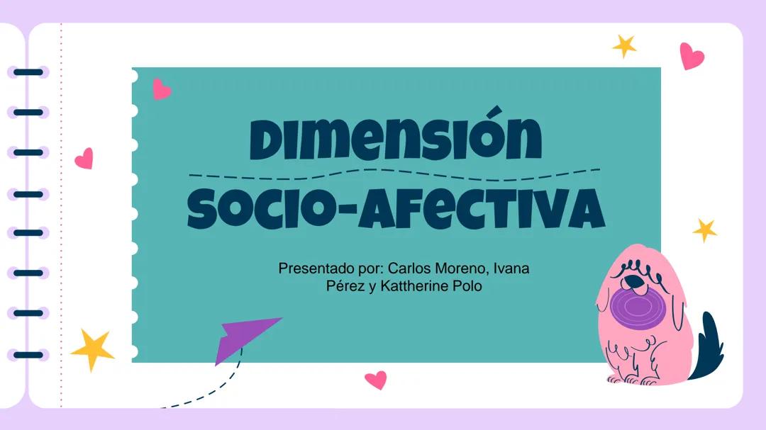 Dimensión socioafectiva