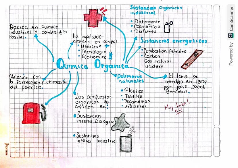 Norma
Basica en quimica
Industrial y combustibles.
Fosiles
Relacion con
Ha impulsado
Lavances en campos
° Medicina
•
Tecnologia
• Economico
