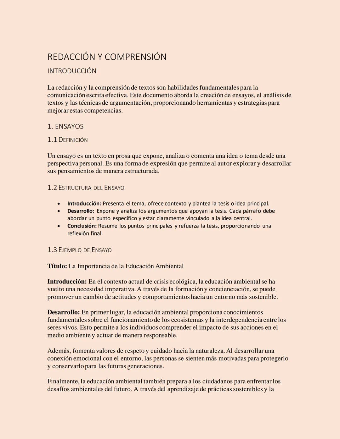 REDACCIÓN Y COMPRENSIÓN
INTRODUCCIÓN
La redacción y la comprensión de textos son habilidades fundamentales para la
comunicación escrita efec
