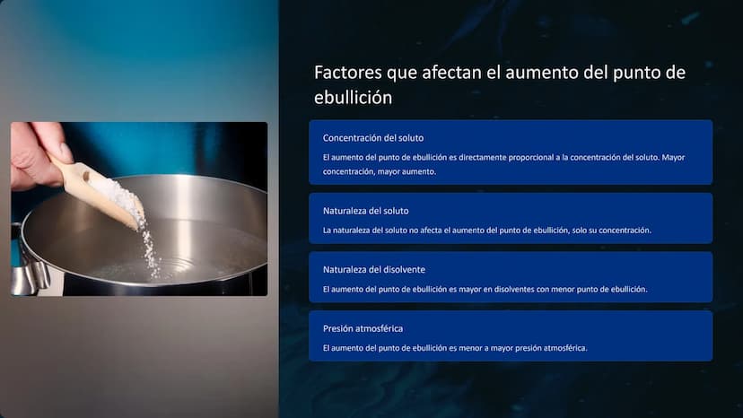 Propiedades
coligativas
Las propiedades coligativas son propiedades físicas de las soluciones
que dependen únicamente de la concentración de