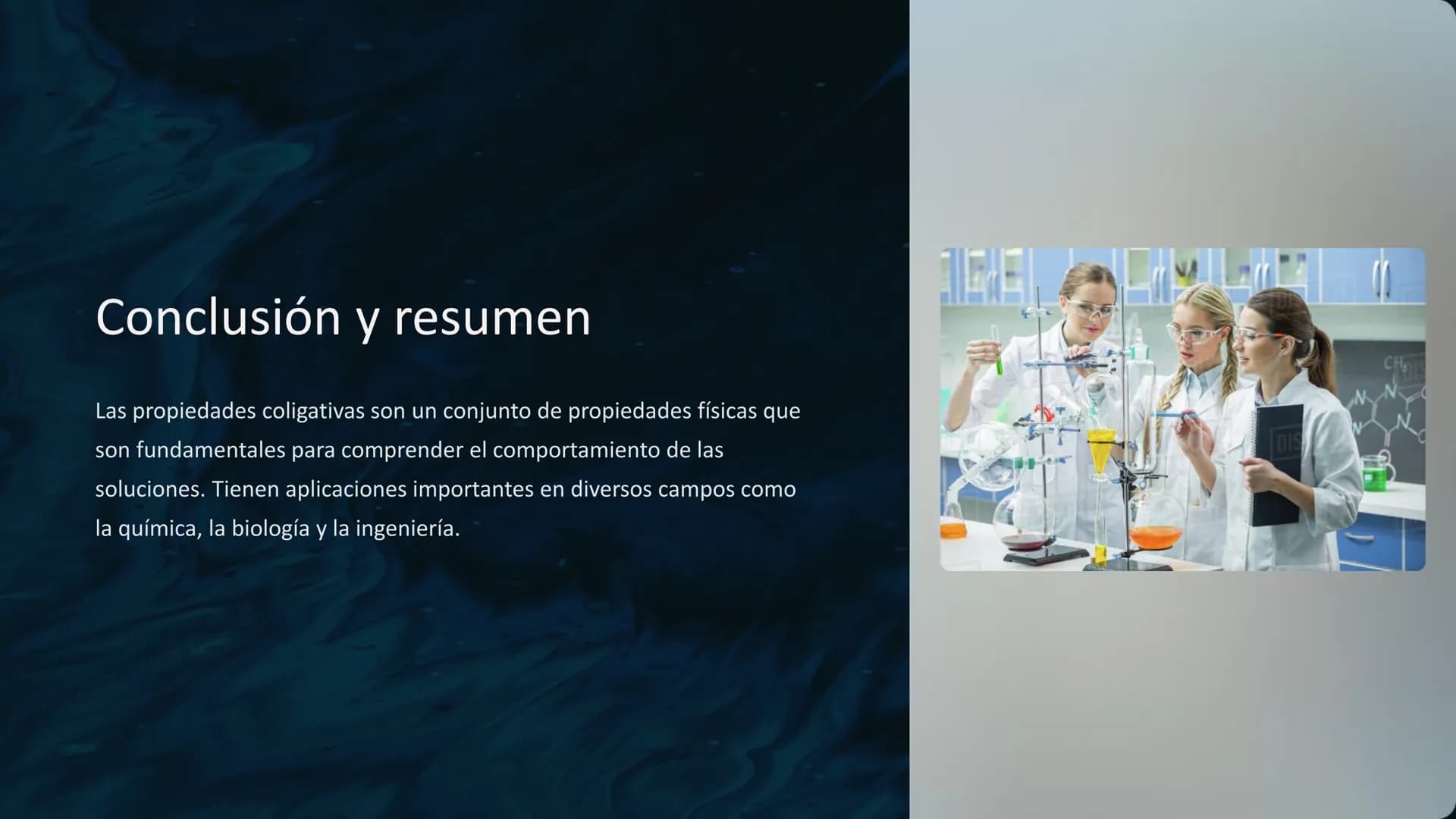 Propiedades
coligativas
Las propiedades coligativas son propiedades físicas de las soluciones
que dependen únicamente de la concentración de