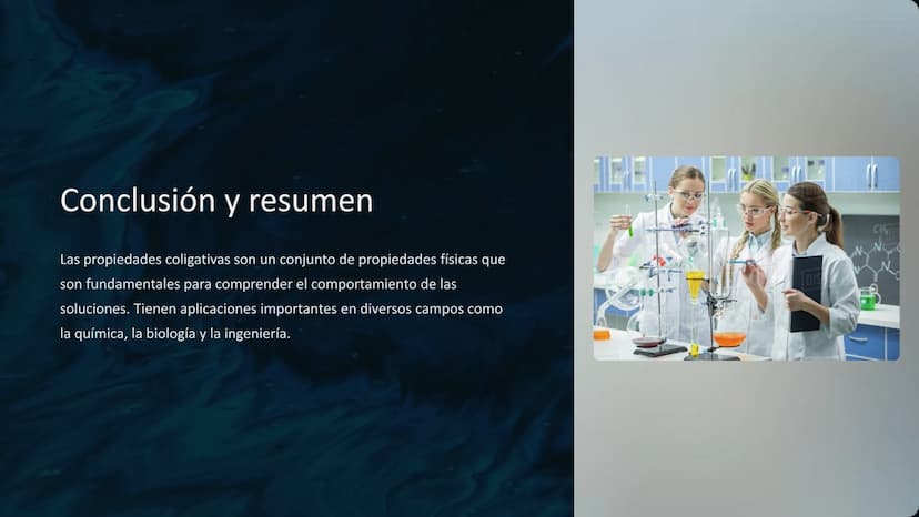 Propiedades
coligativas
Las propiedades coligativas son propiedades físicas de las soluciones
que dependen únicamente de la concentración de