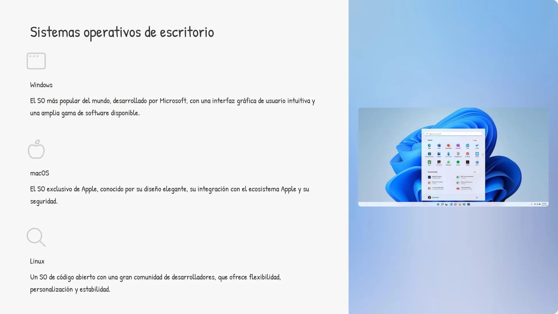 alamy
alamy
alamy
alamy
alamy
Image ID: CYHOS
www.alamy.com
los Sistemas Operativos
Un sistema operativo (SO) es el software fundamental que