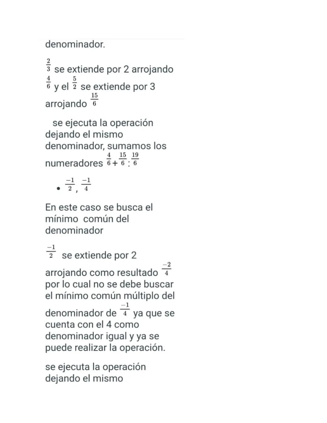 Iniciamos realizando las
operaciones dentro de la
pirámide:
15
2,3
al no contar con el mismo
denominador se debe hallar
el mínimo común múlt