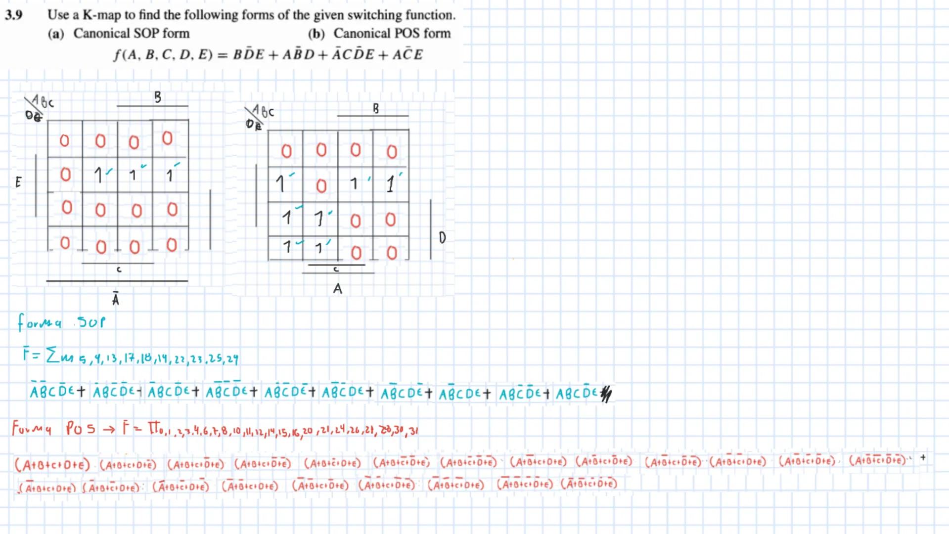 3.3
Minimize the following functions containing don't-cares using the K-map.
(a) f(A, B, C, D) = Σm(2, 9, 10, 12, 13)+d(1, 5, 14)
1
CD
АВ
00