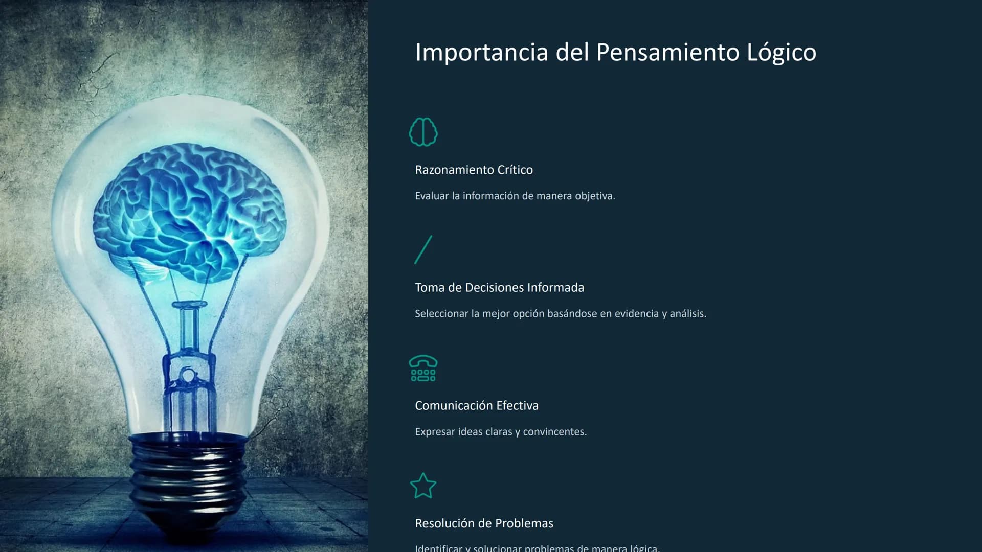 la Lógica
La lógica es el estudio de los argumentos válidos y sólidos. Es un campo
un campo de la filosofía que busca determinar la verdad o