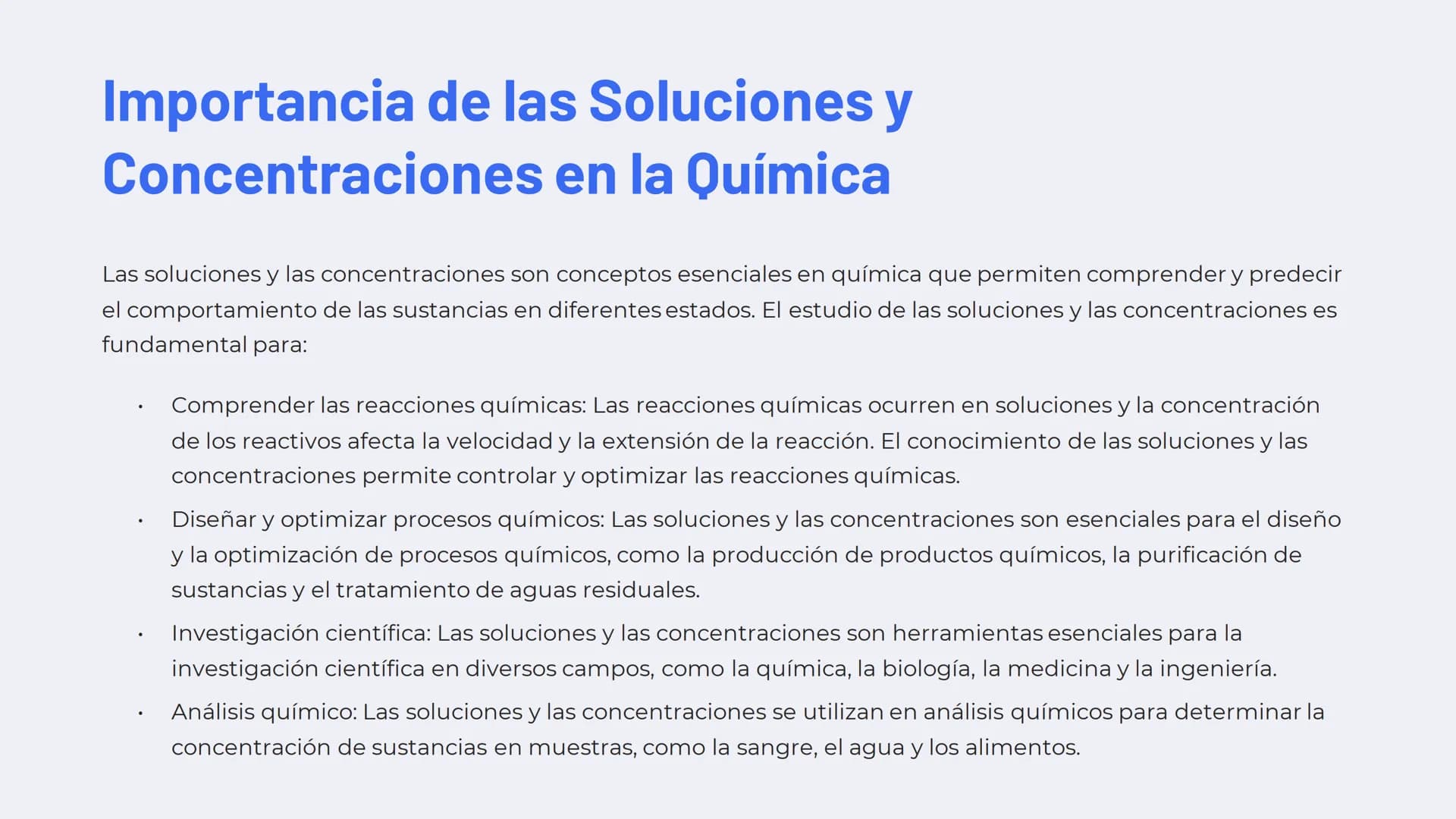 Introducción a las Soluciones y
Concentraciones
Este documento explorará el fascinante mundo de las soluciones y las concentraciones, concep