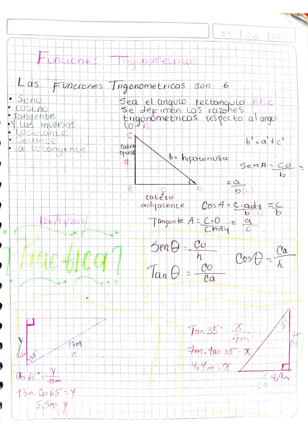 funciones trigonométricas 
