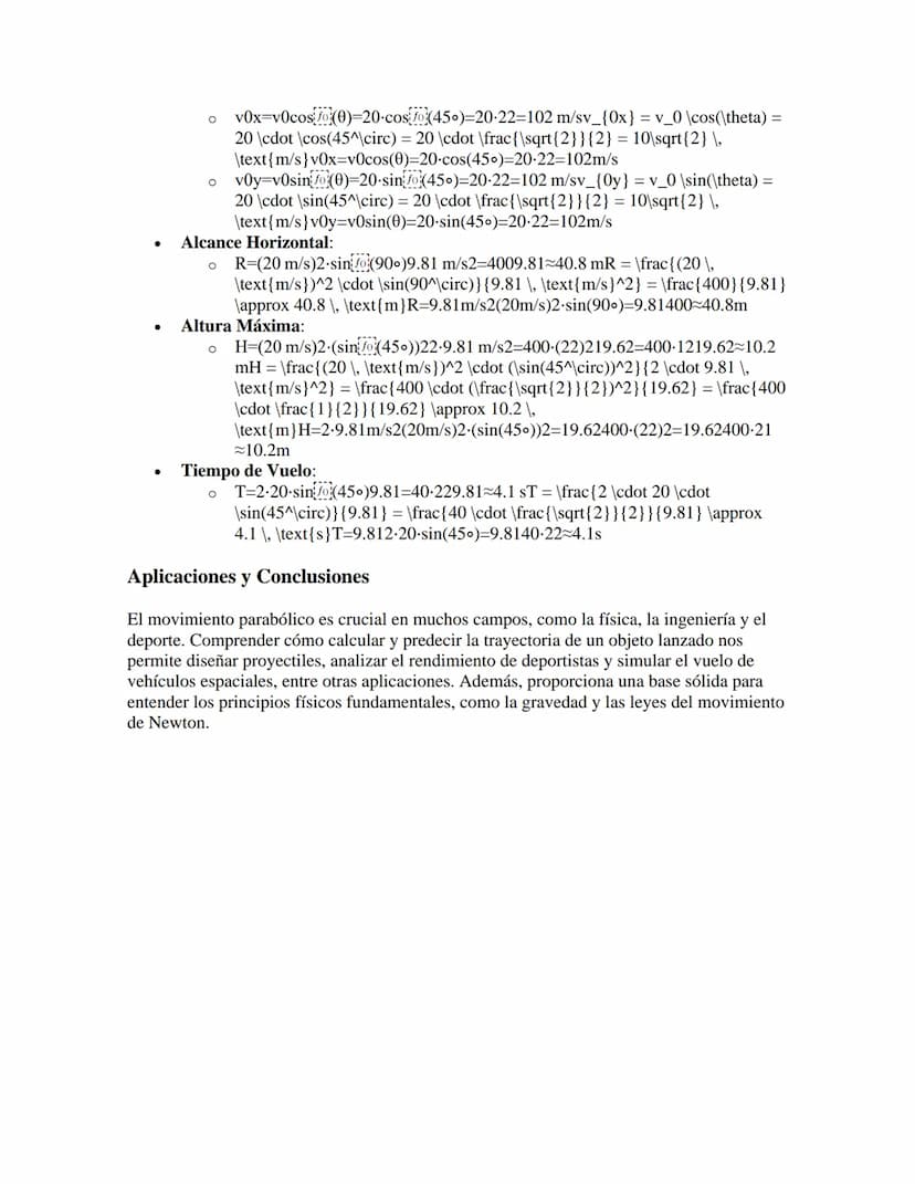 MOVIMIENTO PARABOLICO
El movimiento parabólico es un tipo de movimiento en dos dimensiones que describe la
trayectoria de un objeto lanzado 