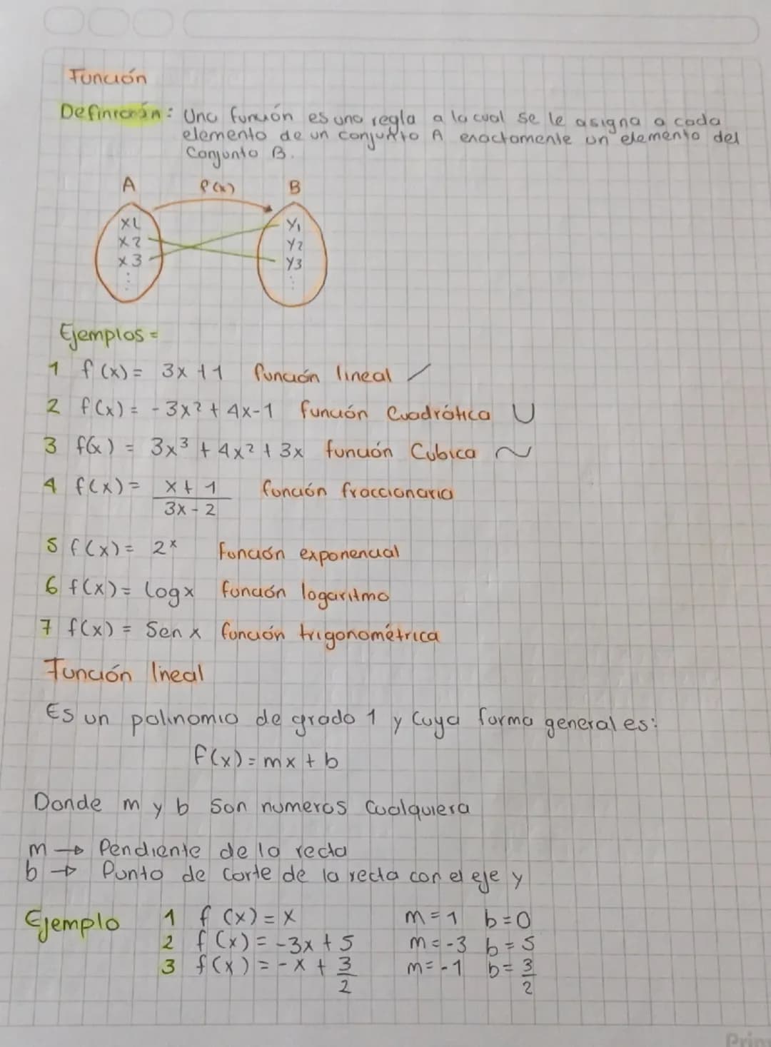 Funciones matemáticas 