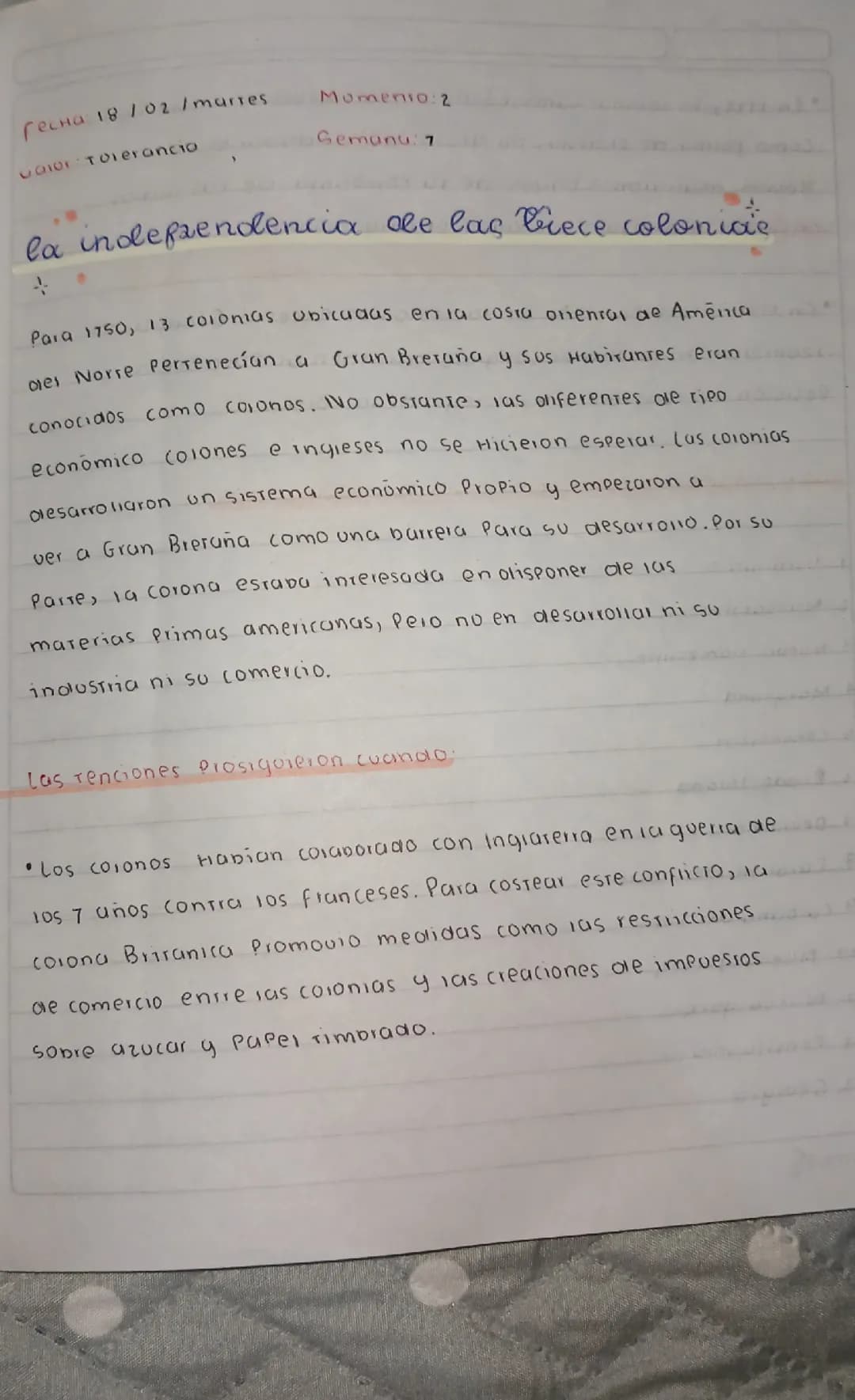 Las trece colonias