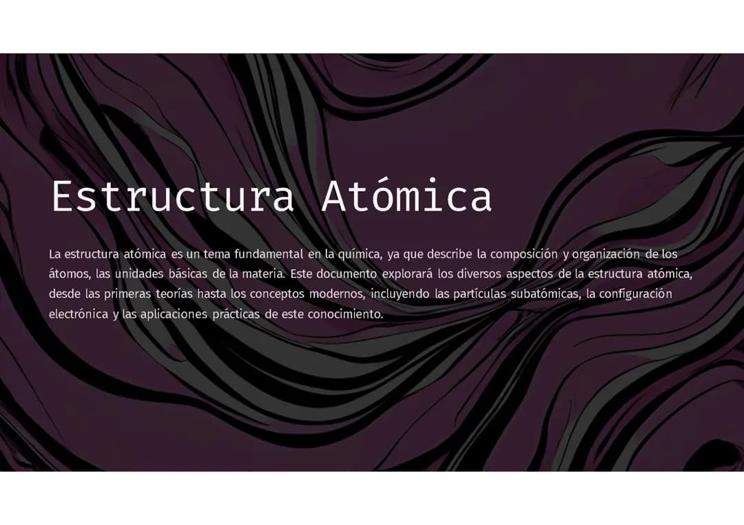 Estructura Atómica