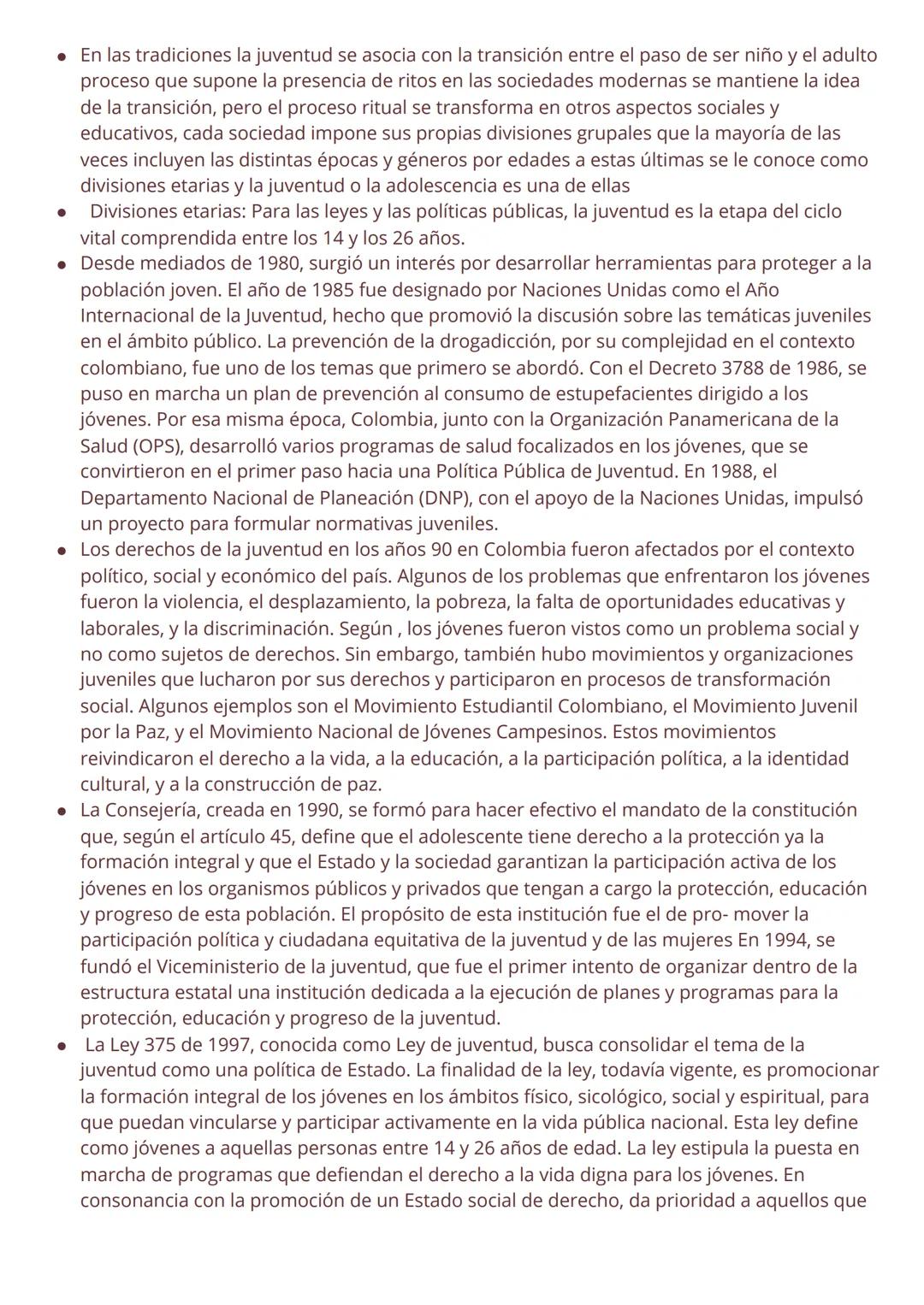 .
En las tradiciones la juventud se asocia con la transición entre el paso de ser niño y el adulto
proceso que supone la presencia de ritos 