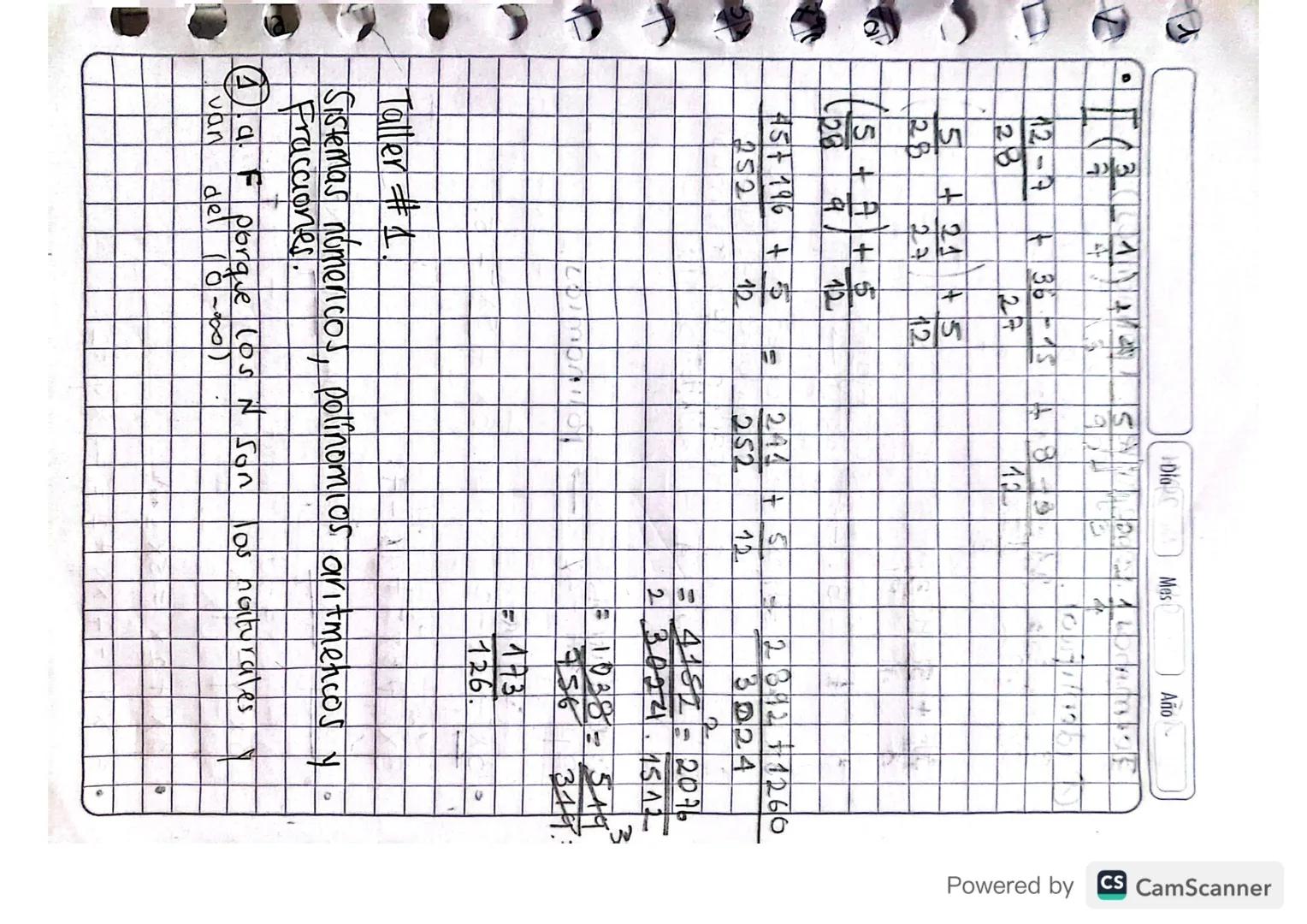 Día 06 Mes 08 Año 19
Semestre
④Generalidades
#Reales
500,00
'
# primos 133, 5, 7 Sirven para Simplificar
195
Fraccionarios ☑
-
(②2) Potencia