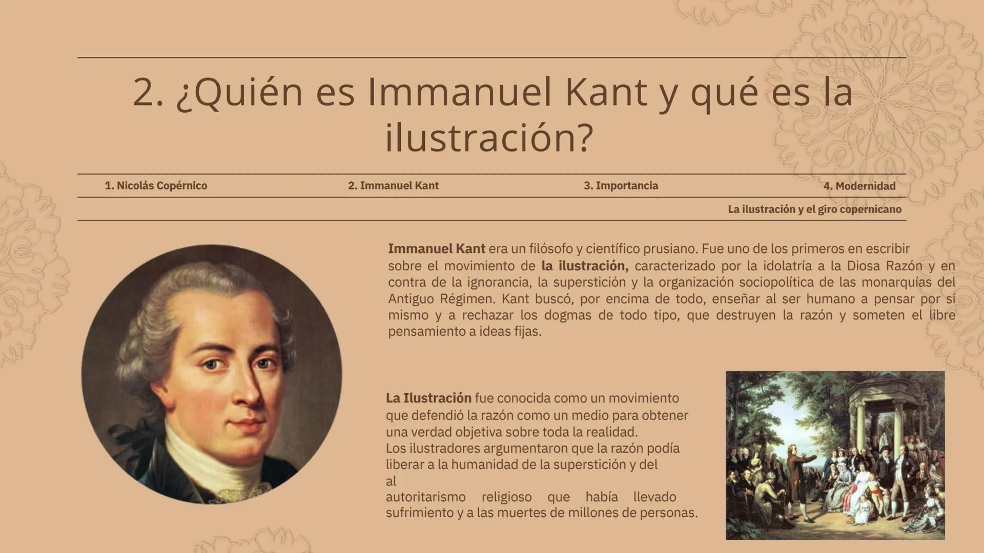 La ilustración y
el giro
copernicano CREATED BY SLIDESGO

# 1. ¿Quién es Nicolás Copérnico y qué es el
giro copernicano?

1. Nicolás Copérni