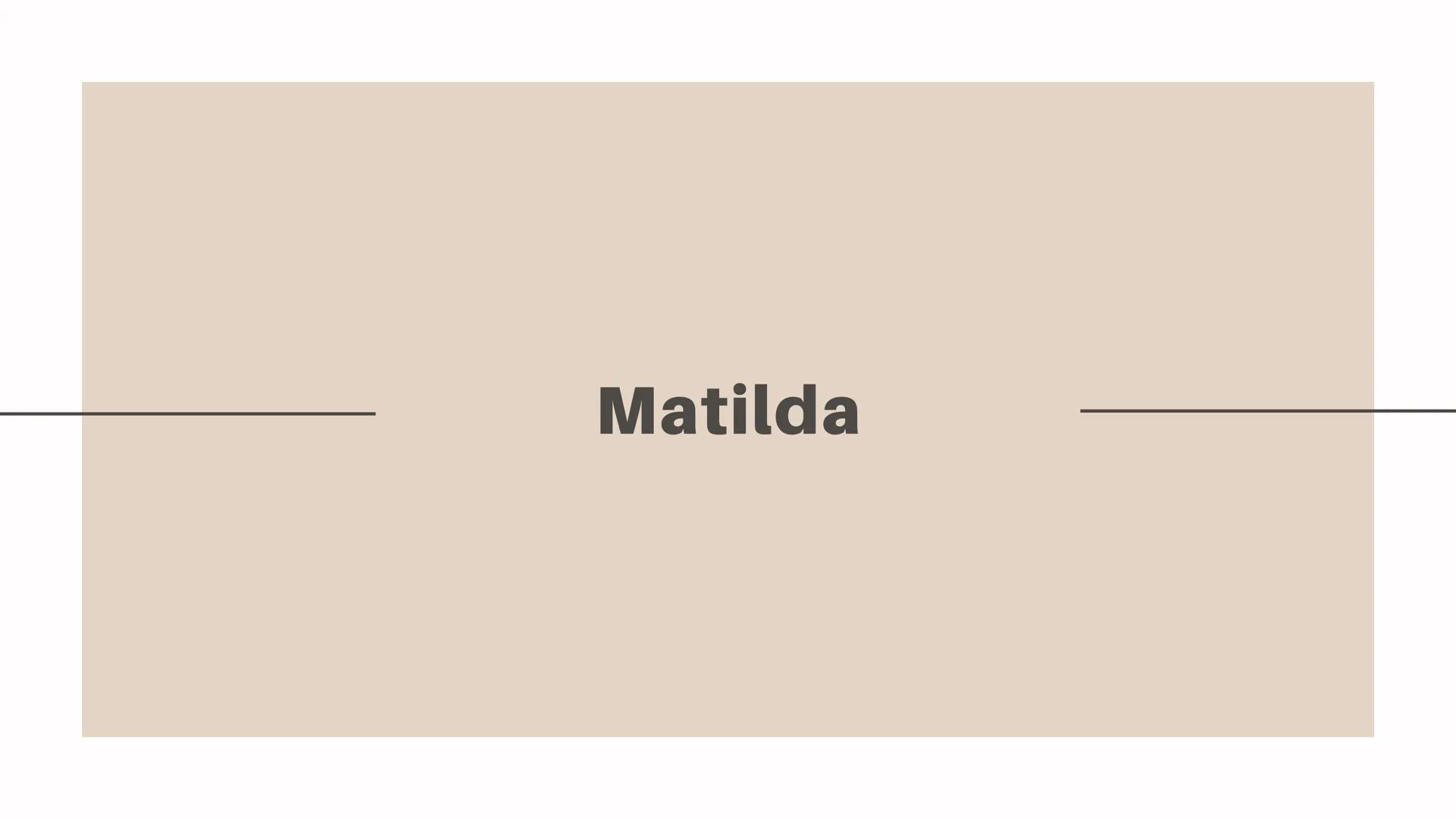 Matilda Índice: - Introducción
-
Contexto
- Temas centrales
- Mensaje y lección
- Conclusión Introducción: "Matilda", la obra
atemporal de R