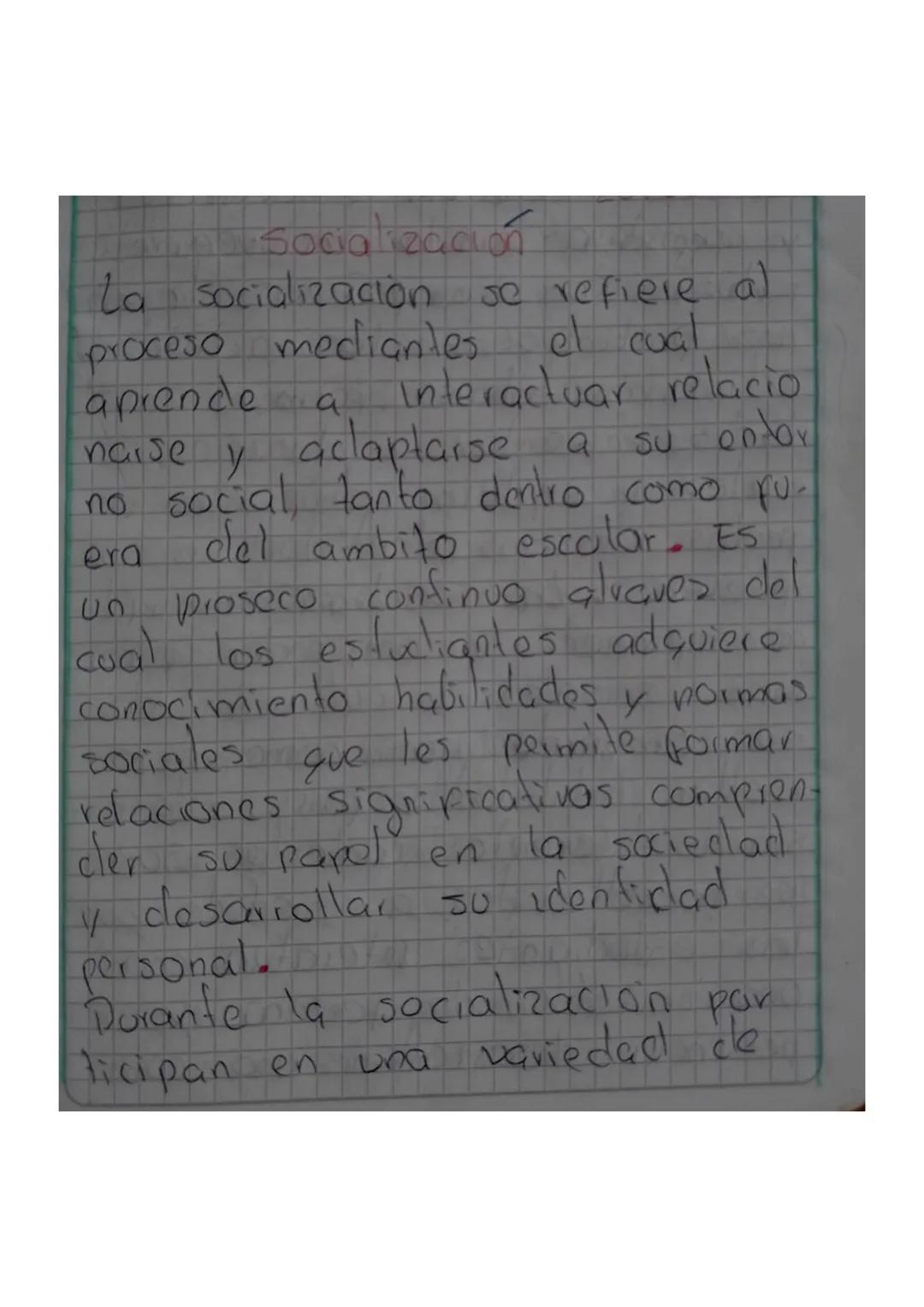 Socializacion
La socialización
proceso mediantes.
aprende a
naise
era
se refiere al
el cual
Interactuar relacio
y aclaptarse a
SU ON OX
no s