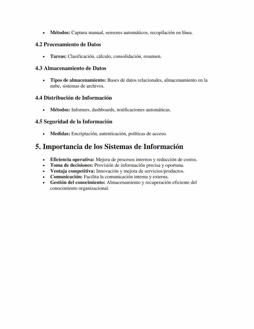 Sistemas de Información
APUNTES//
1. Definición
•
Sistemas de Información (SI): Conjunto de componentes interrelacionados que
recolectan, pr