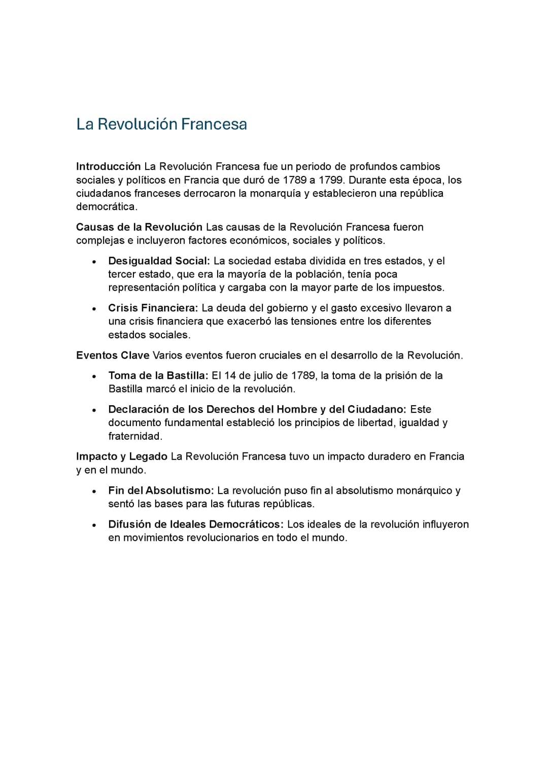 La revolución francesa