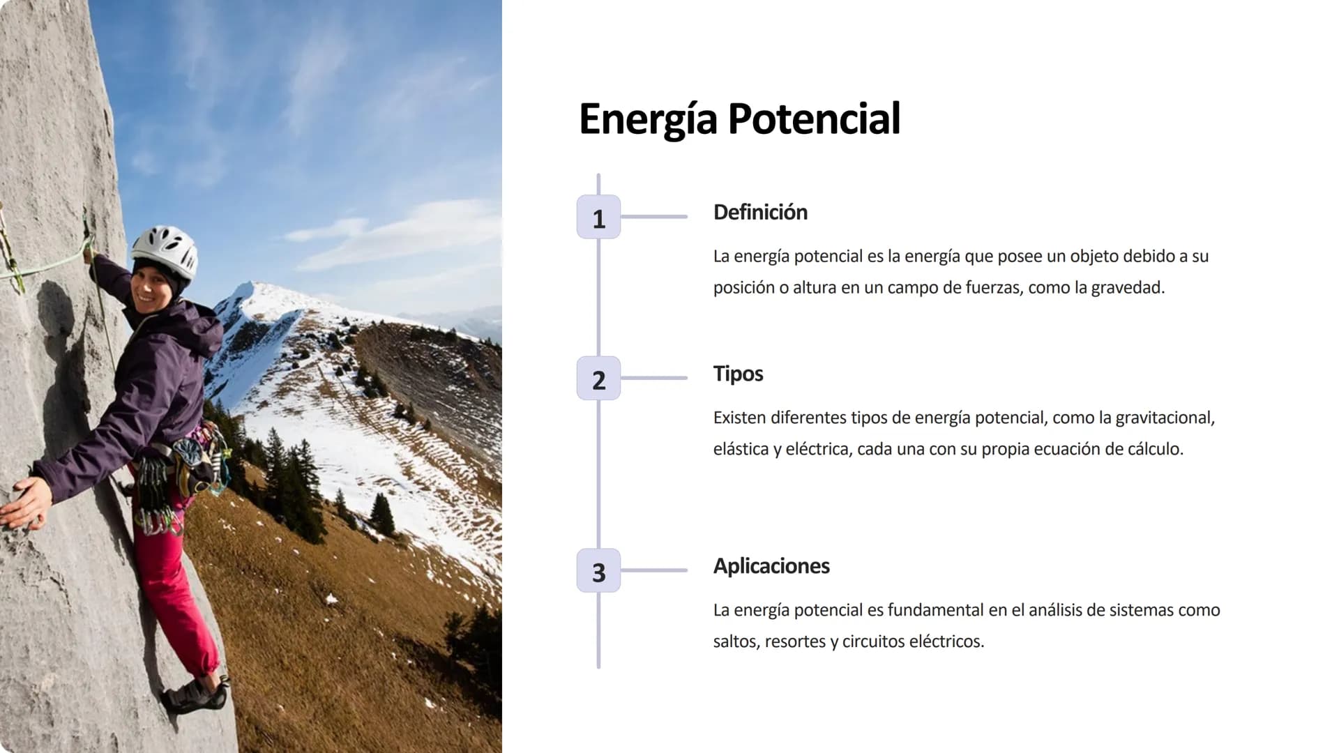 Trabajo, Energía y
Conservación
Exploraremos los conceptos fundamentales de trabajo, energía y su
conservación. Aprenderemos a calcular la e