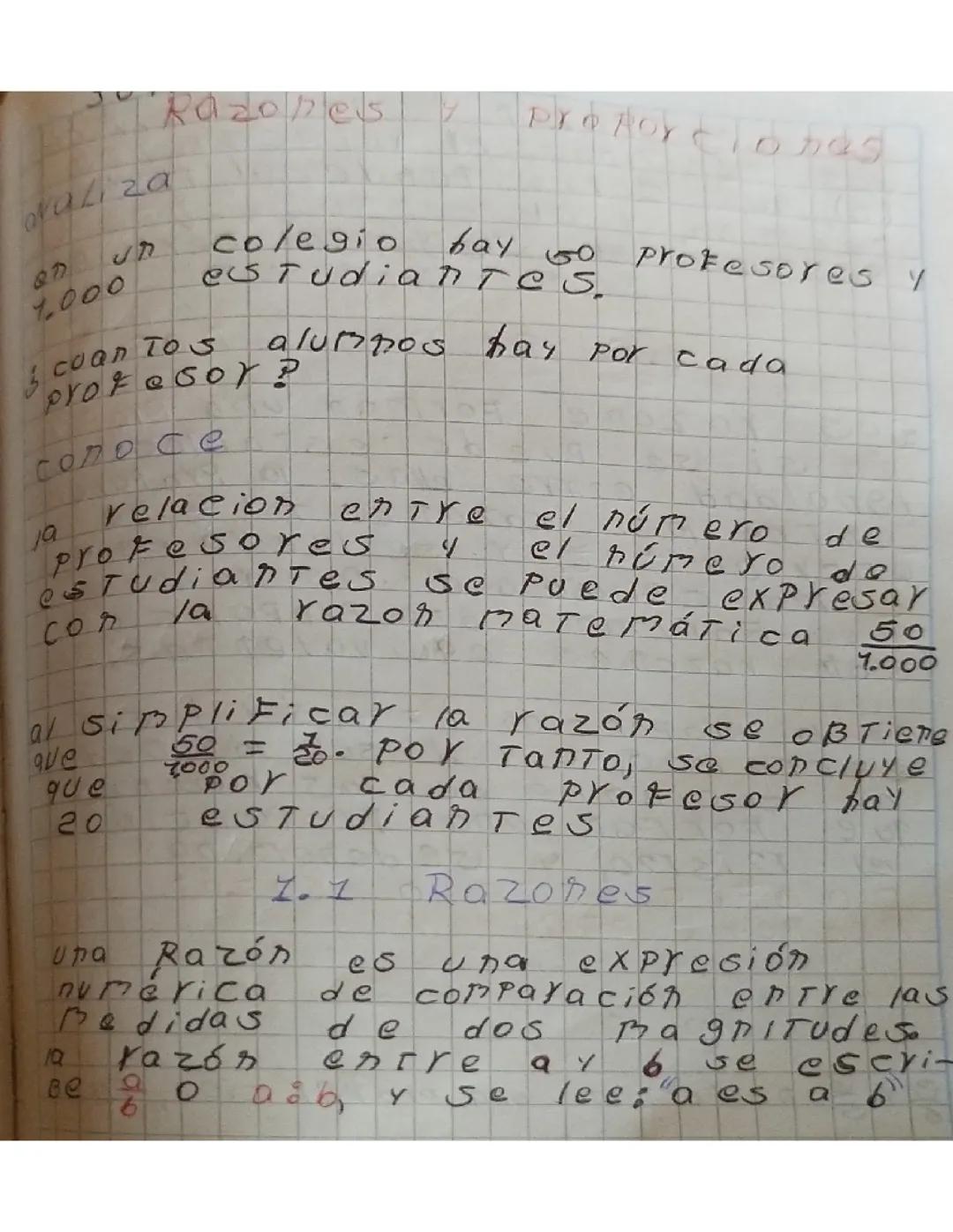 Razones y proporcines