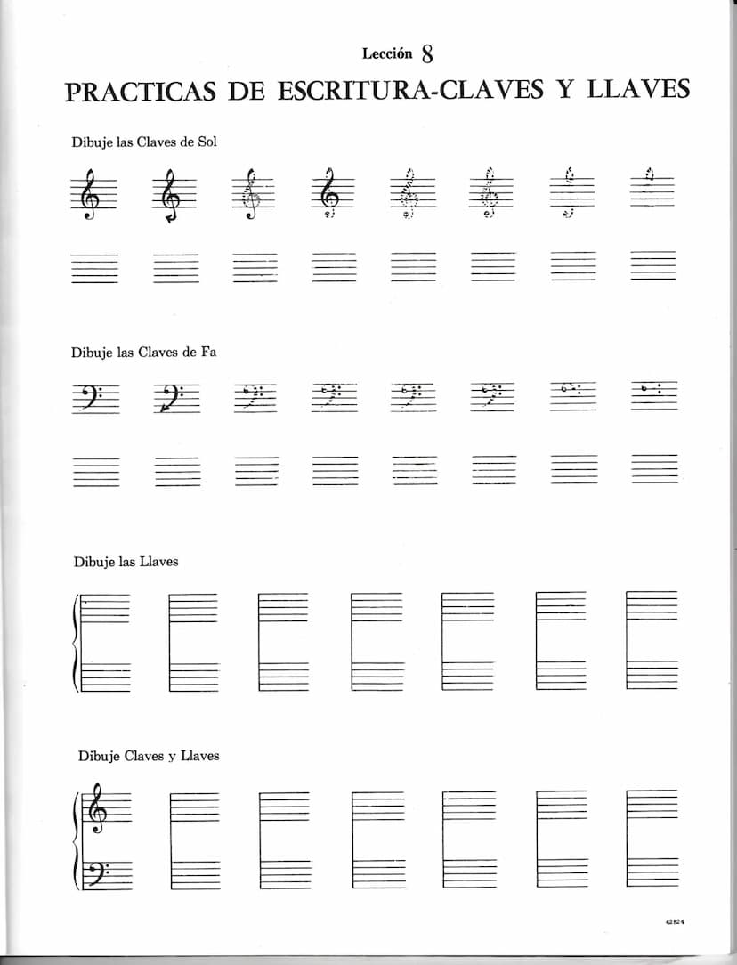T418
CUADERNO COMPLETO DE ORIA
POR JOHN BRIMHALL
ra
JOHN BRIMHALL CUADERNO 1"
DE TEORIA
PARTE
Pentagrama agudo
da
JOHN BRIMHALL CUADERNO 2"
