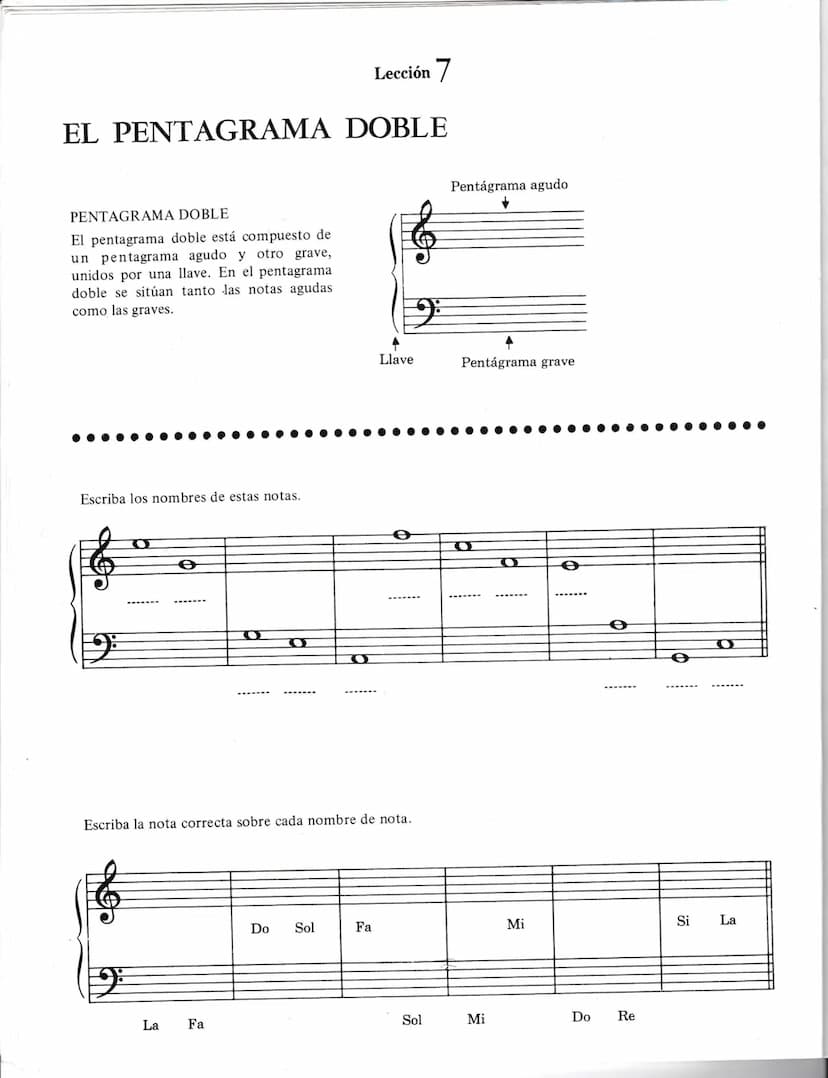 T418
CUADERNO COMPLETO DE ORIA
POR JOHN BRIMHALL
ra
JOHN BRIMHALL CUADERNO 1"
DE TEORIA
PARTE
Pentagrama agudo
da
JOHN BRIMHALL CUADERNO 2"
