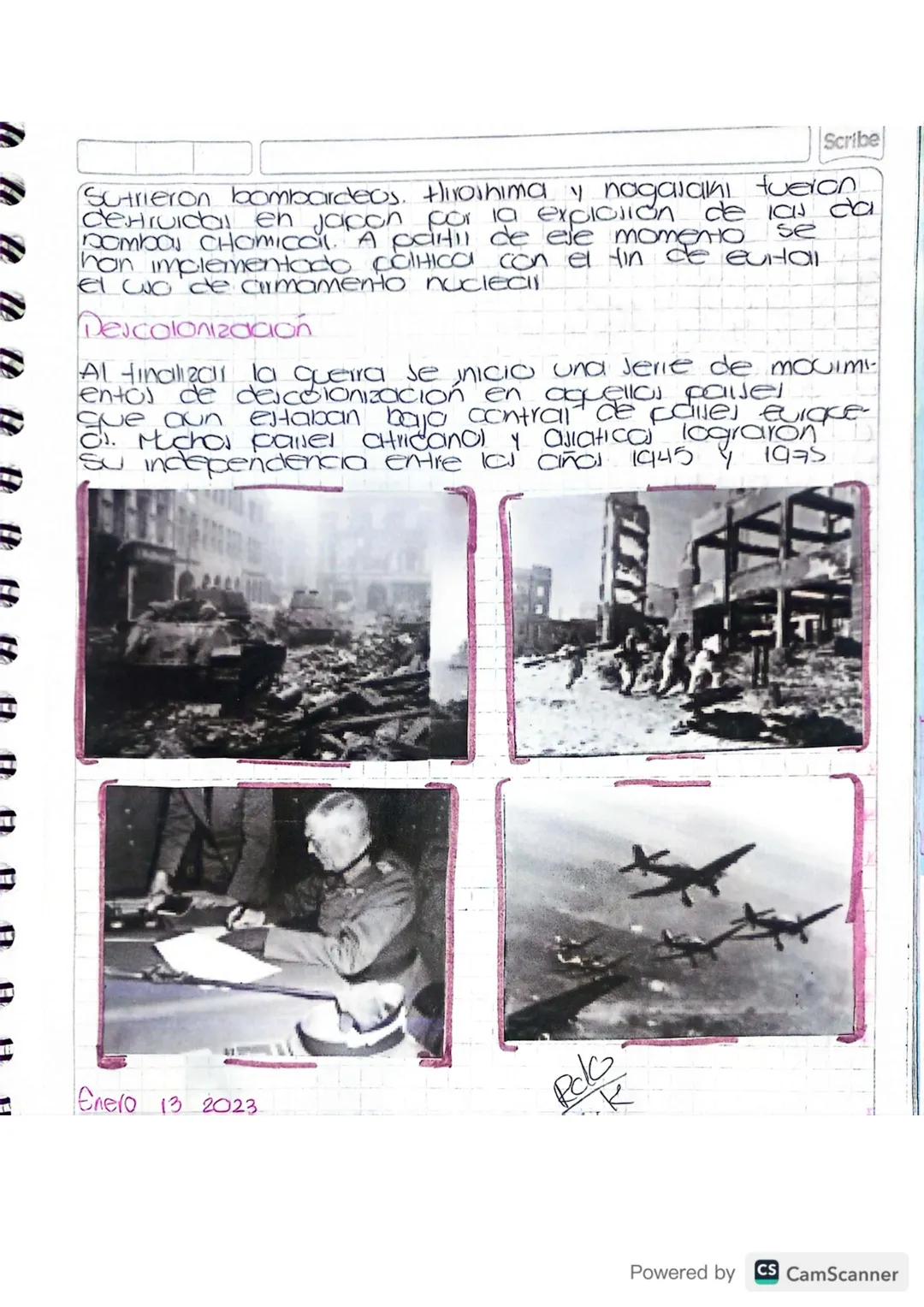 # Aarea

Consulte la Cawan y consecuencial de la segunda
queira mundial

2 recorte y pegue imagenes que representen a la
Segunda guerra

## 