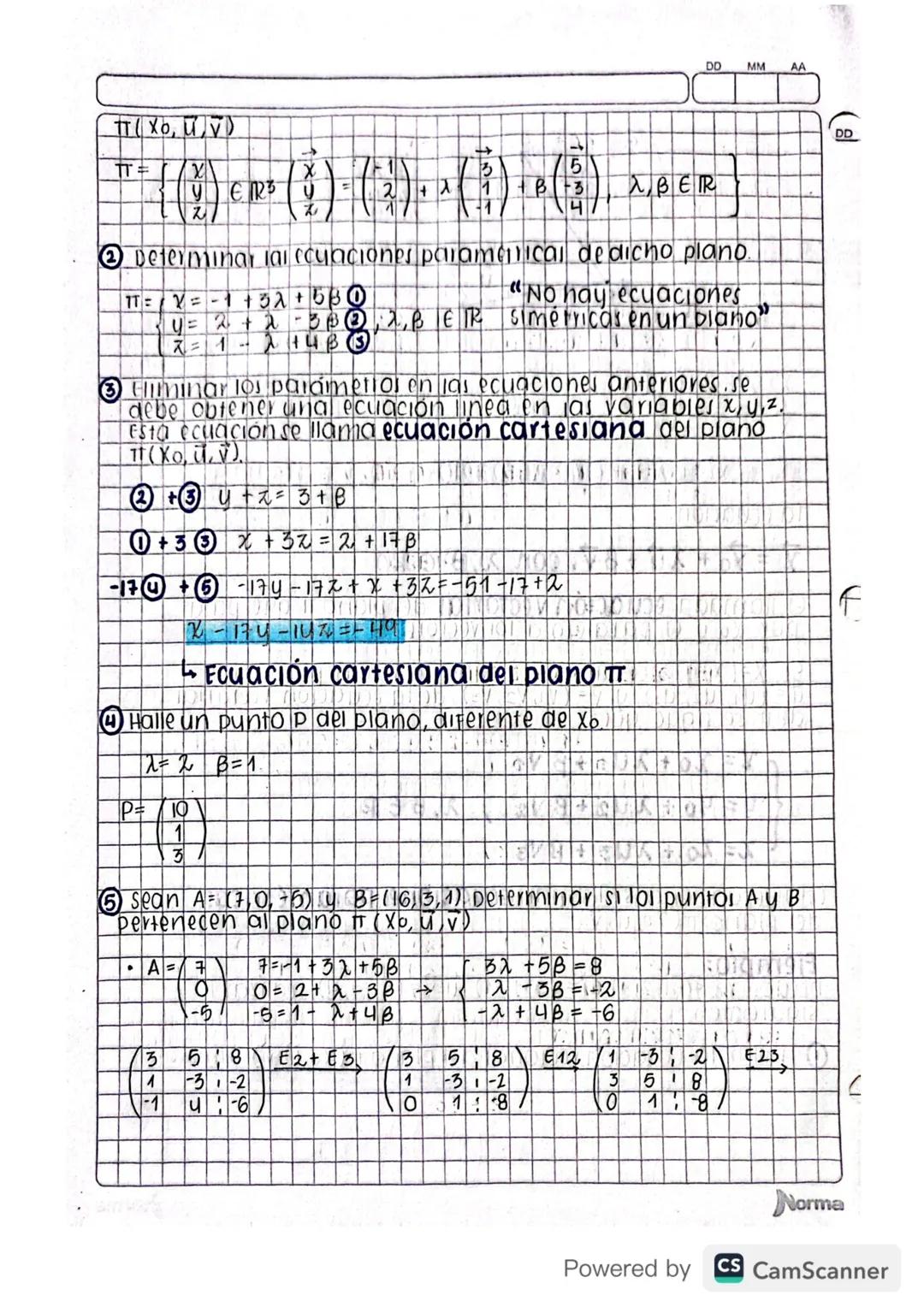 # el peauro en el espacio

Sea Xo=(Xo, Yo, zo) un punto cualquiera del espacio R3
Siūyv son vectores no nulos y no paralelos en R3,
entonces