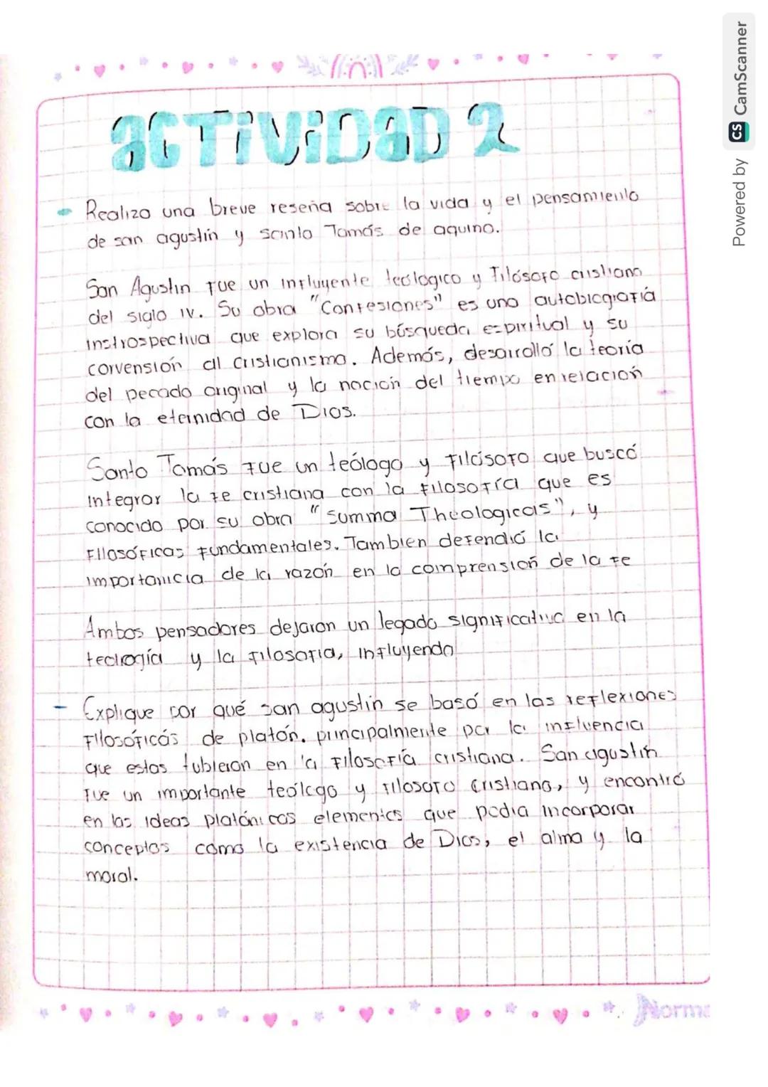 # ACTIVIDAD 2

*   Realiza una breve reseña sobre la vida y el pensamiento
de san agustin y sanlo Jamás de aquino.

San Agustin que un influ