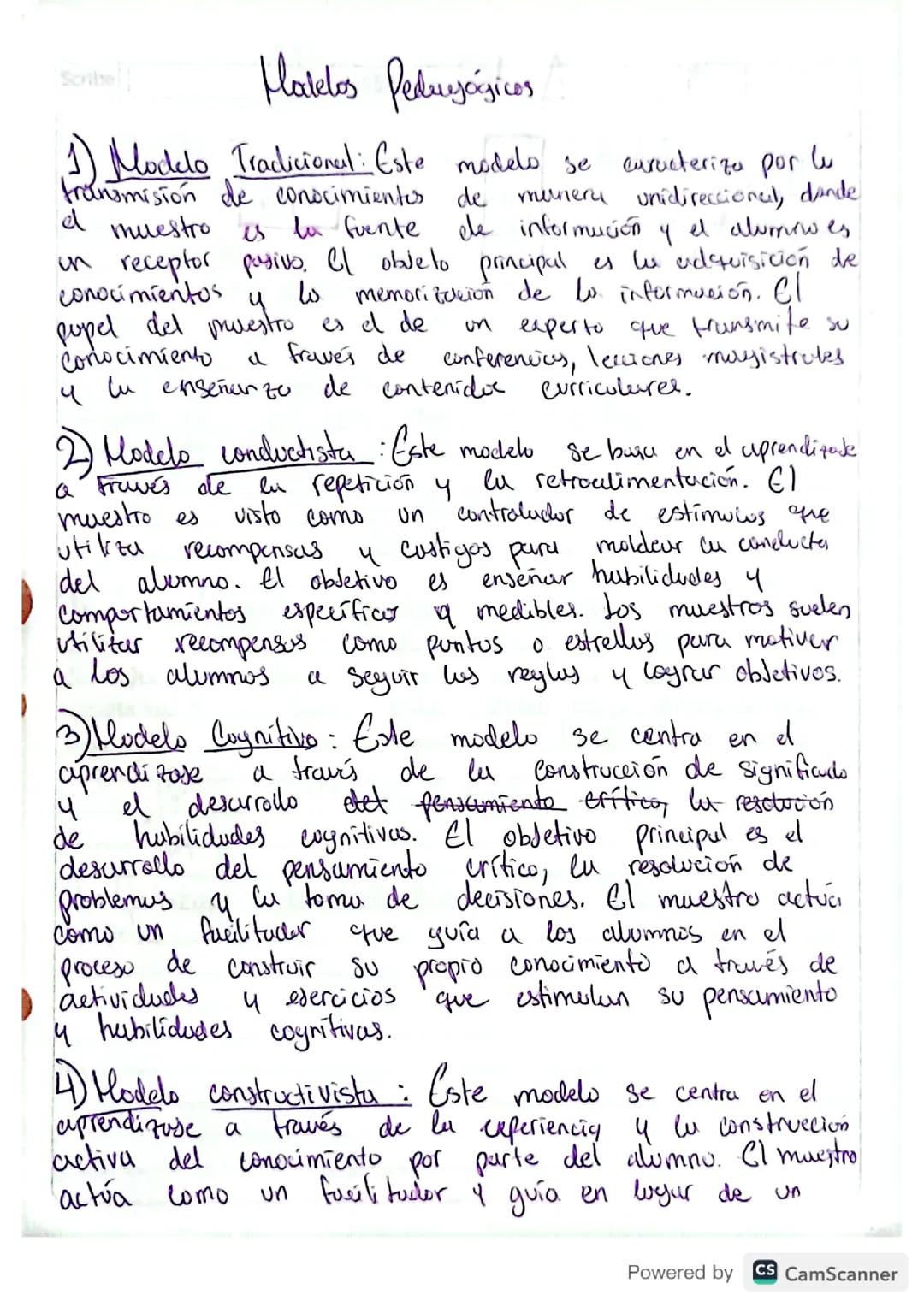 Modelos pedagógicos 