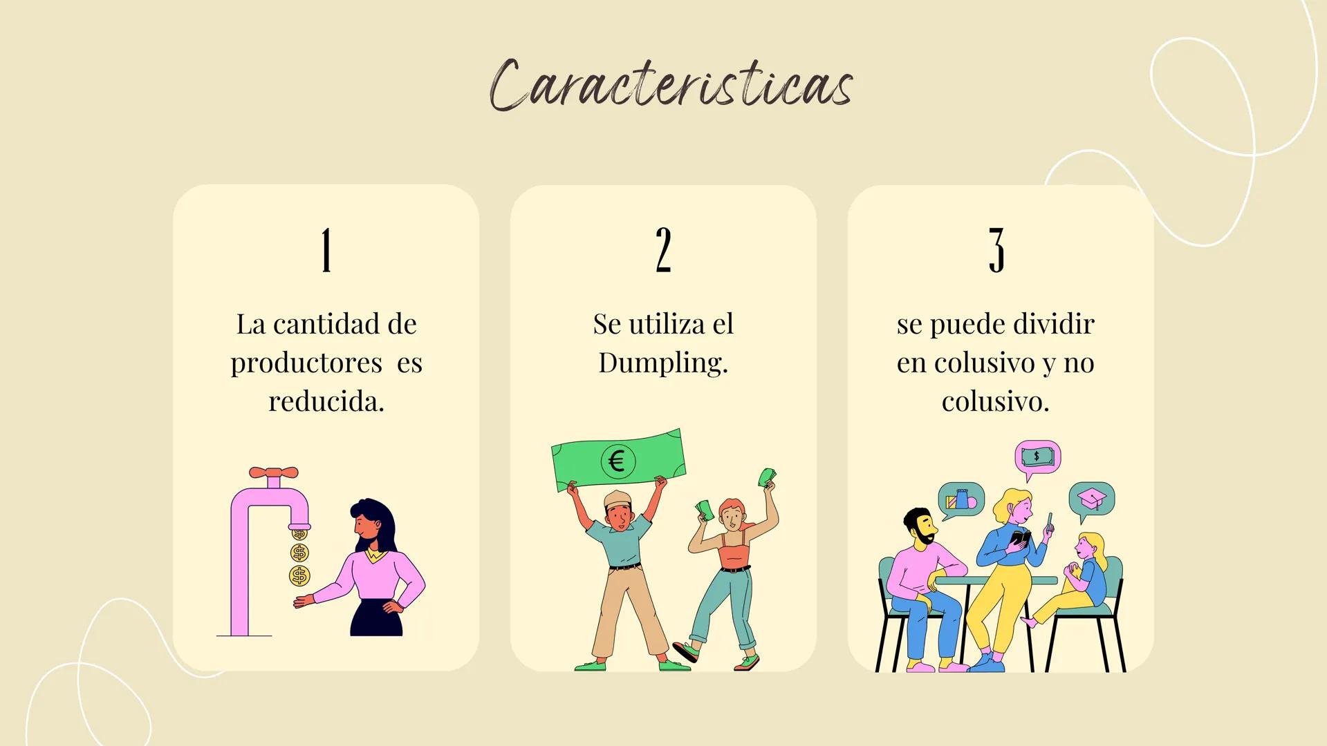 # Oligopolio

% Indice

01 Qué es oligopolio

02 Tipos de oligopolio

03 Caracteristicas

04 Como interactua oferta y
demanda

05 Ejemplos a