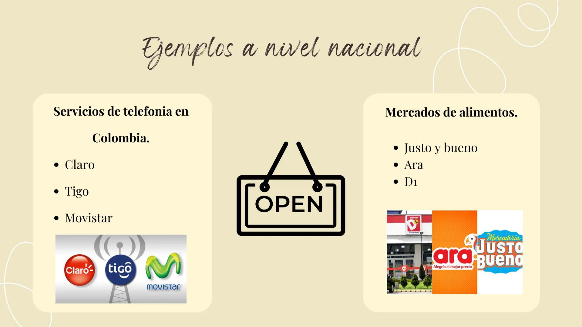 # Oligopolio

% Indice

01 Qué es oligopolio

02 Tipos de oligopolio

03 Caracteristicas

04 Como interactua oferta y
demanda

05 Ejemplos a