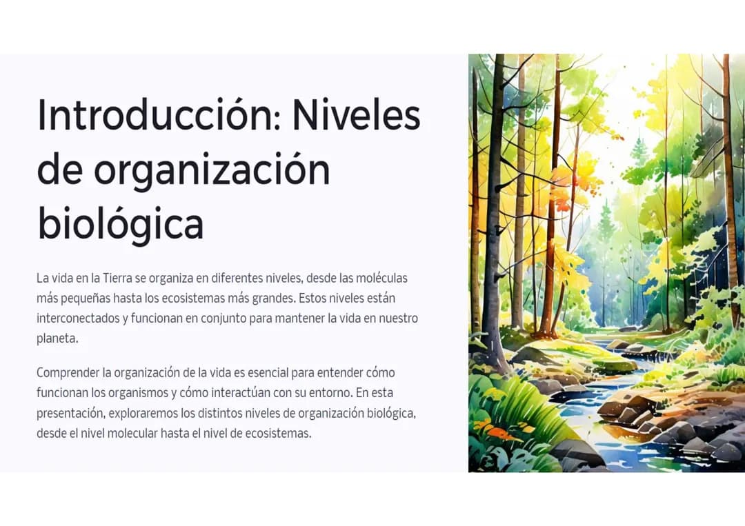 Niveles de organización biológica