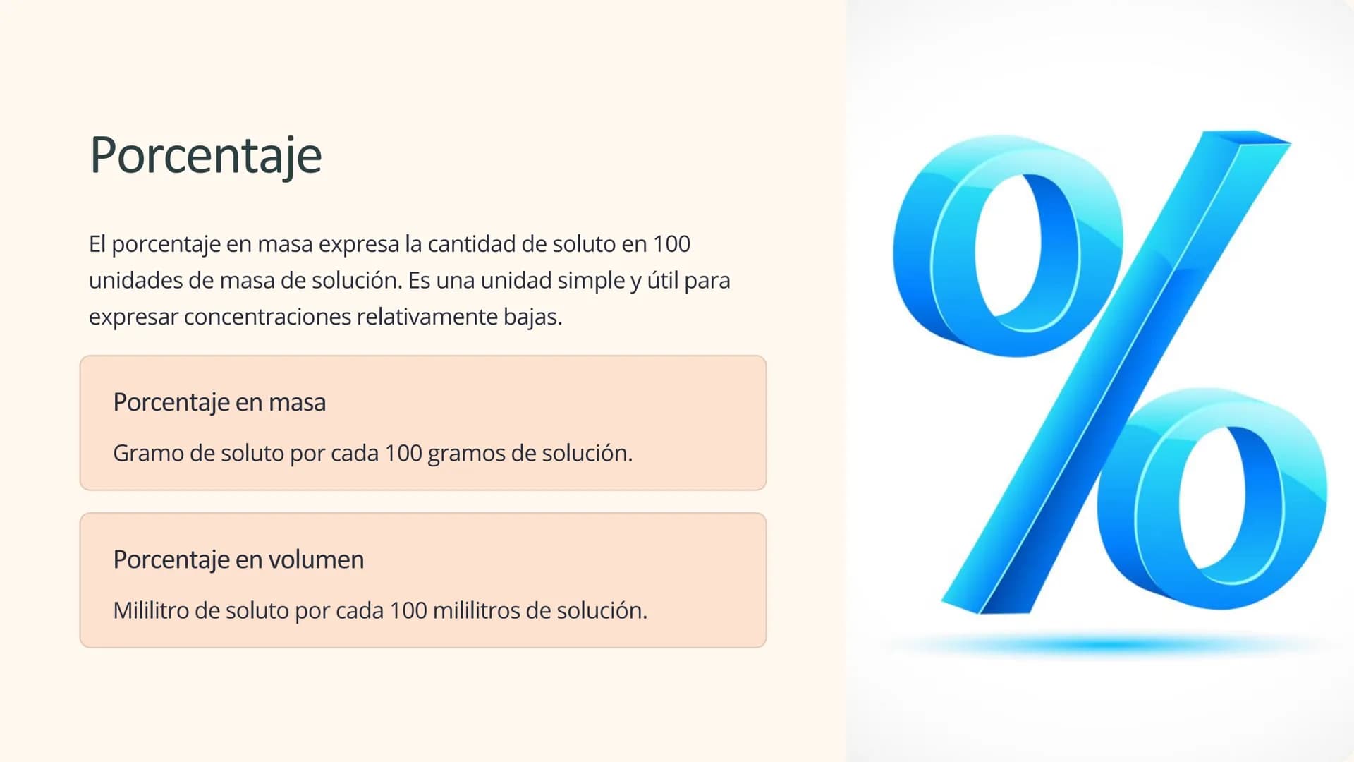las unidades de
concentración
Las unidades de concentración son herramientas esenciales en
química para expresar la cantidad de soluto prese
