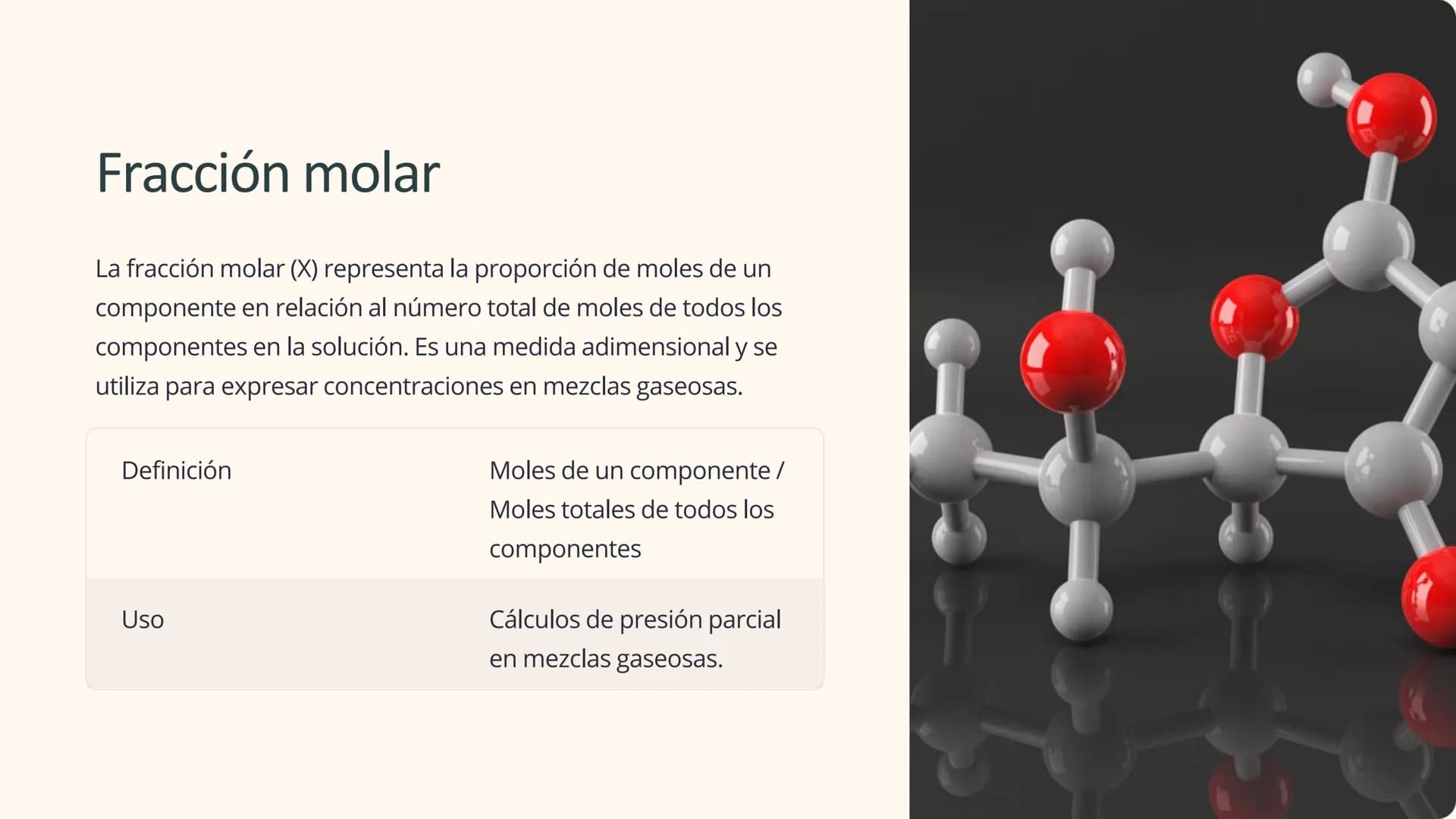 las unidades de
concentración
Las unidades de concentración son herramientas esenciales en
química para expresar la cantidad de soluto prese