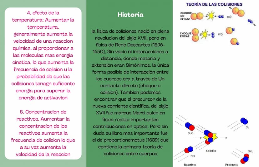 Teoría de
colisiones
CUAL ES LA TEORIA DE
LAS COLISIONES
La teoria de las colisiones dun
concepto fundamental en la
quimica cinetica, que se