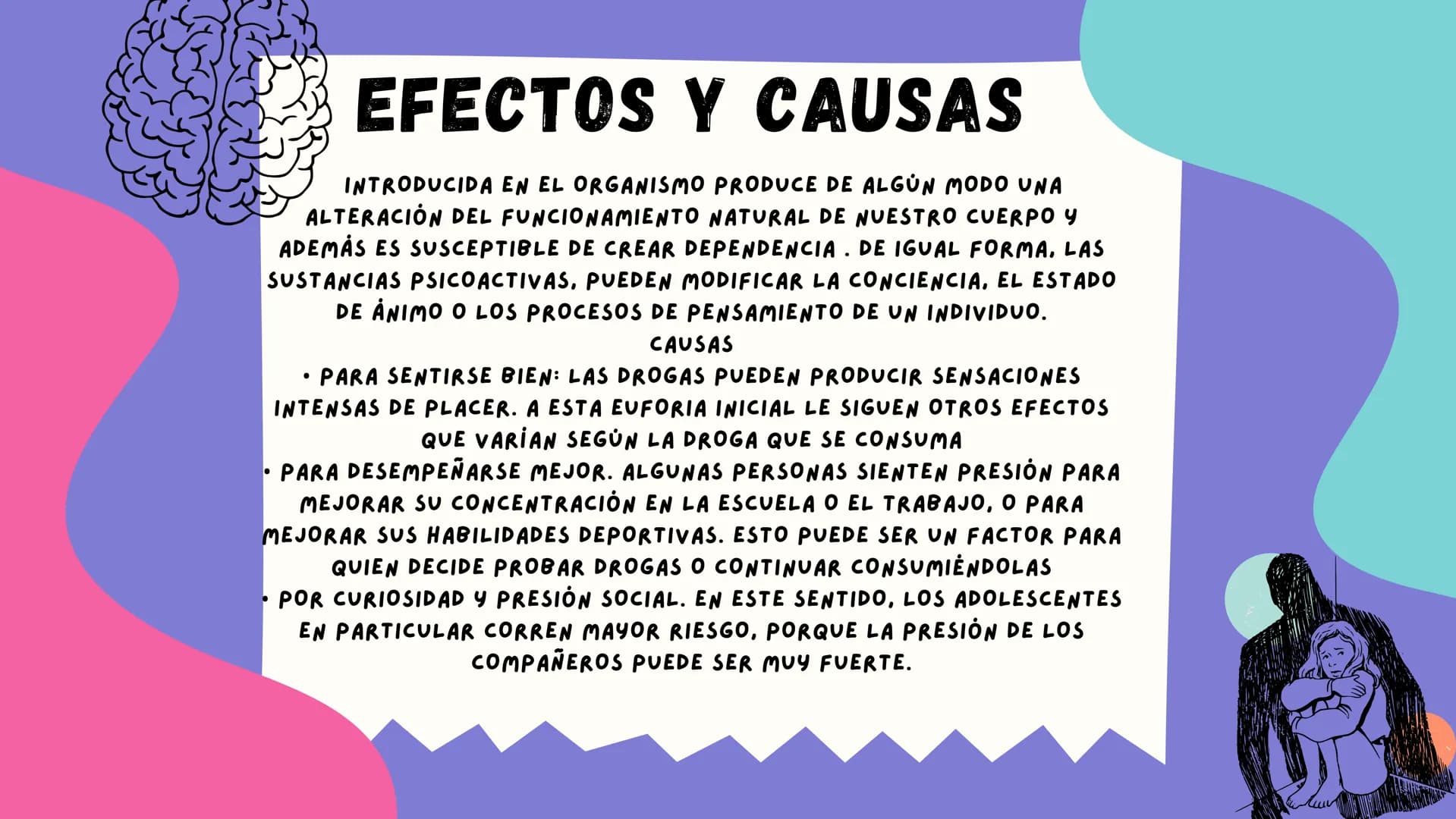 LA
DROGADICCION ппо
¿QUE ES LA
DROGADICCION?
LA DROGADICCIÓN, TAMBIÉN CONOCIDA COMO
ADICCIÓN A LAS DROGAS, ES UNA
ENFERMEDAD CRÓNICA Y RECUR