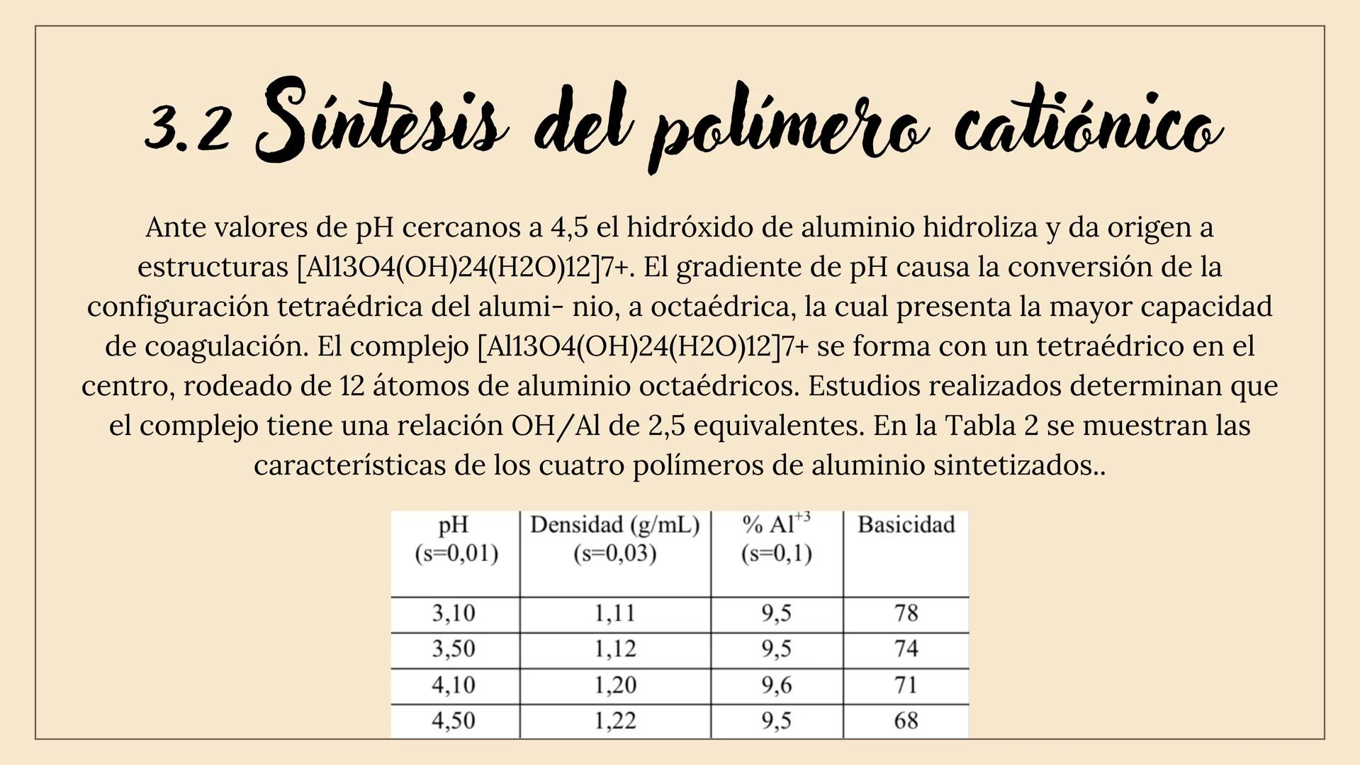 SÍNTESIS DE UN
POLÍMERO
INORGÁNICO DE
ALUMINIO Y SU USO
PARA
CLARIFICACIÓN DE
AGUA Introducción
El tratamiento de agua implica varias etapas