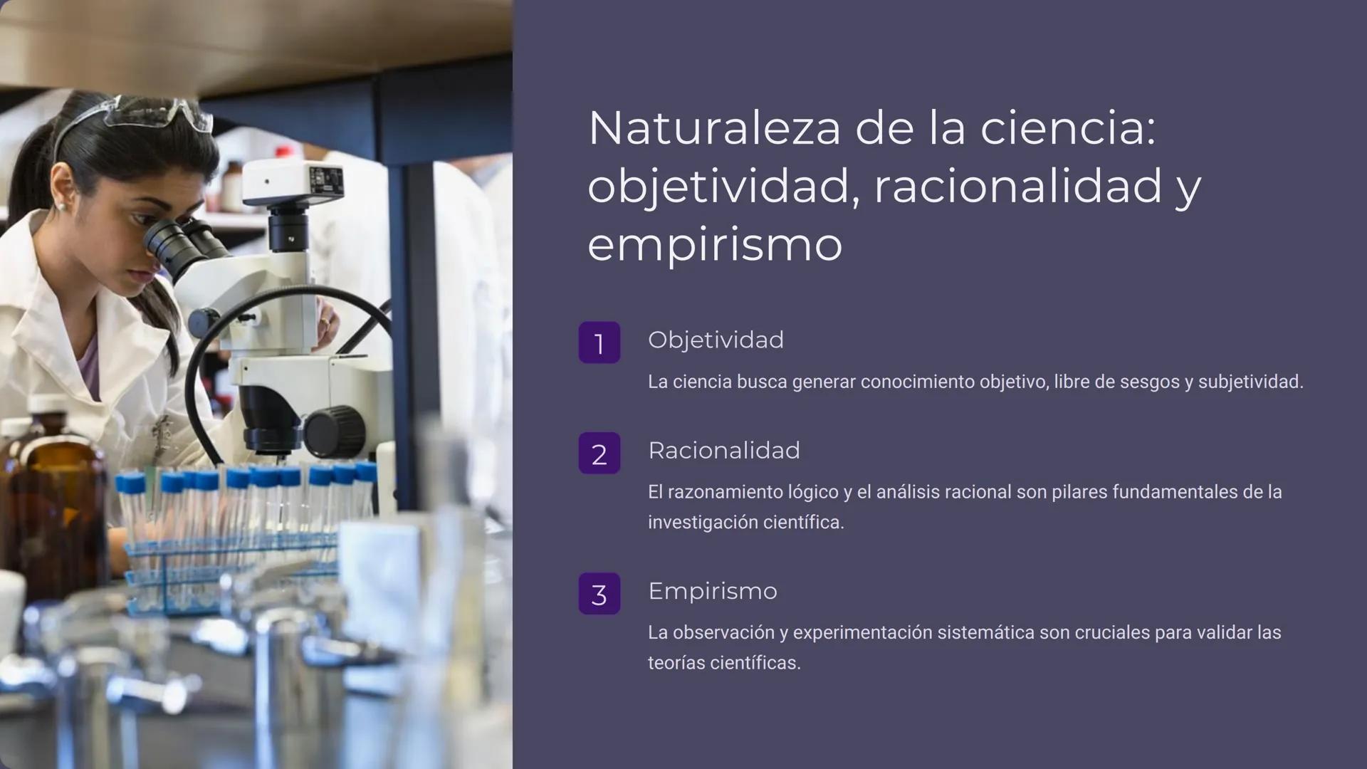 la filosofía de la
ciencia

La filosofía de la ciencia examina los fundamentos, métodos y
principios que guían la práctica científica. Compr