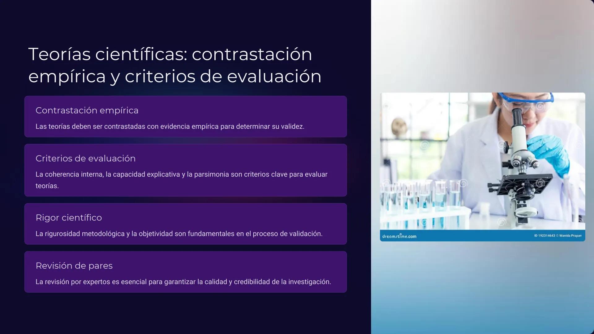 la filosofía de la
ciencia

La filosofía de la ciencia examina los fundamentos, métodos y
principios que guían la práctica científica. Compr