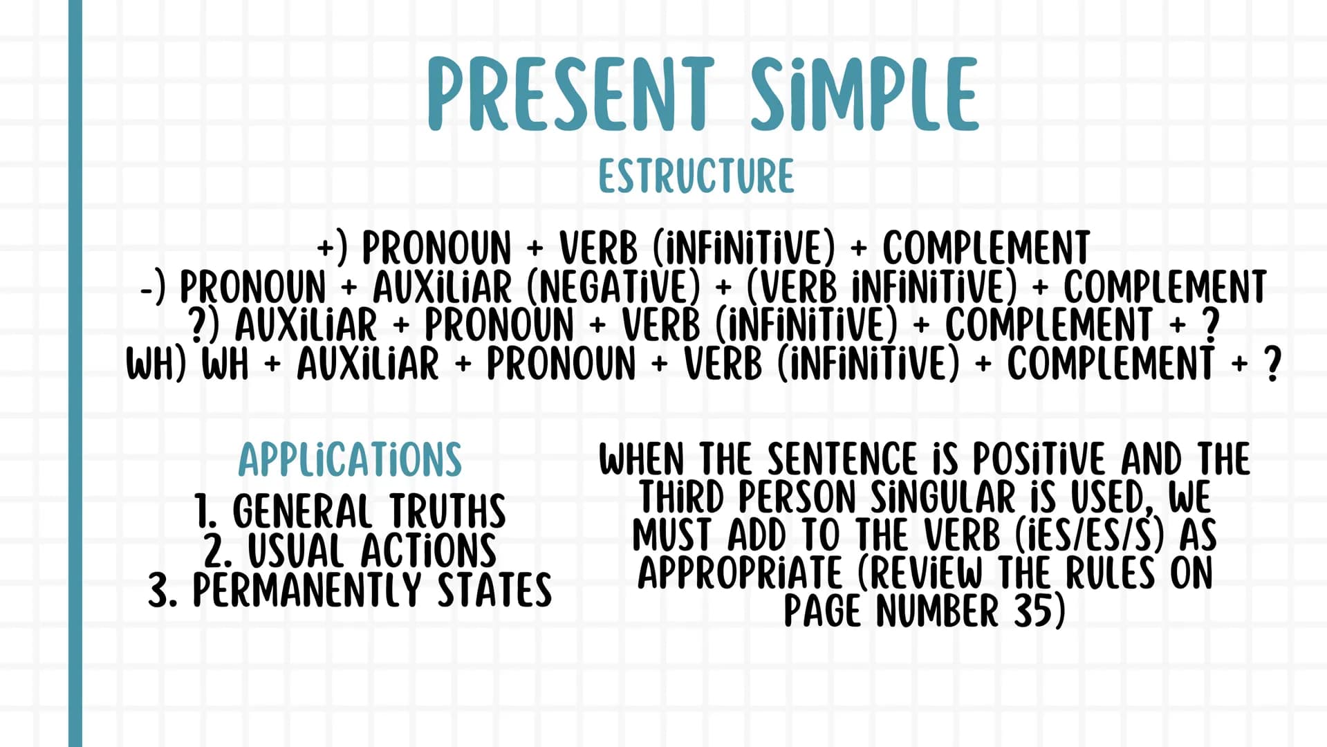 སྦྲ
ENGLISH
NOTEBOOK 01. Pronouns
02. Tenses
03. Conditionals
04. Reported speech
05. Passive voice
06. Additional information 4
01. PRONOUN