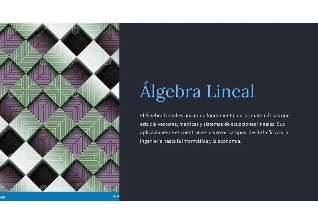 Álgebra Lineal: 