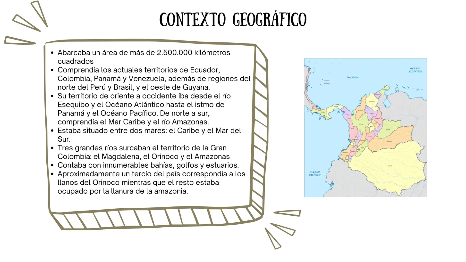 ASPECTOS RELEVANTES
• Fue una república unitaria creada por la
Corona Española luego de la disolución de la
Gran Colombia.
• Su capital era 