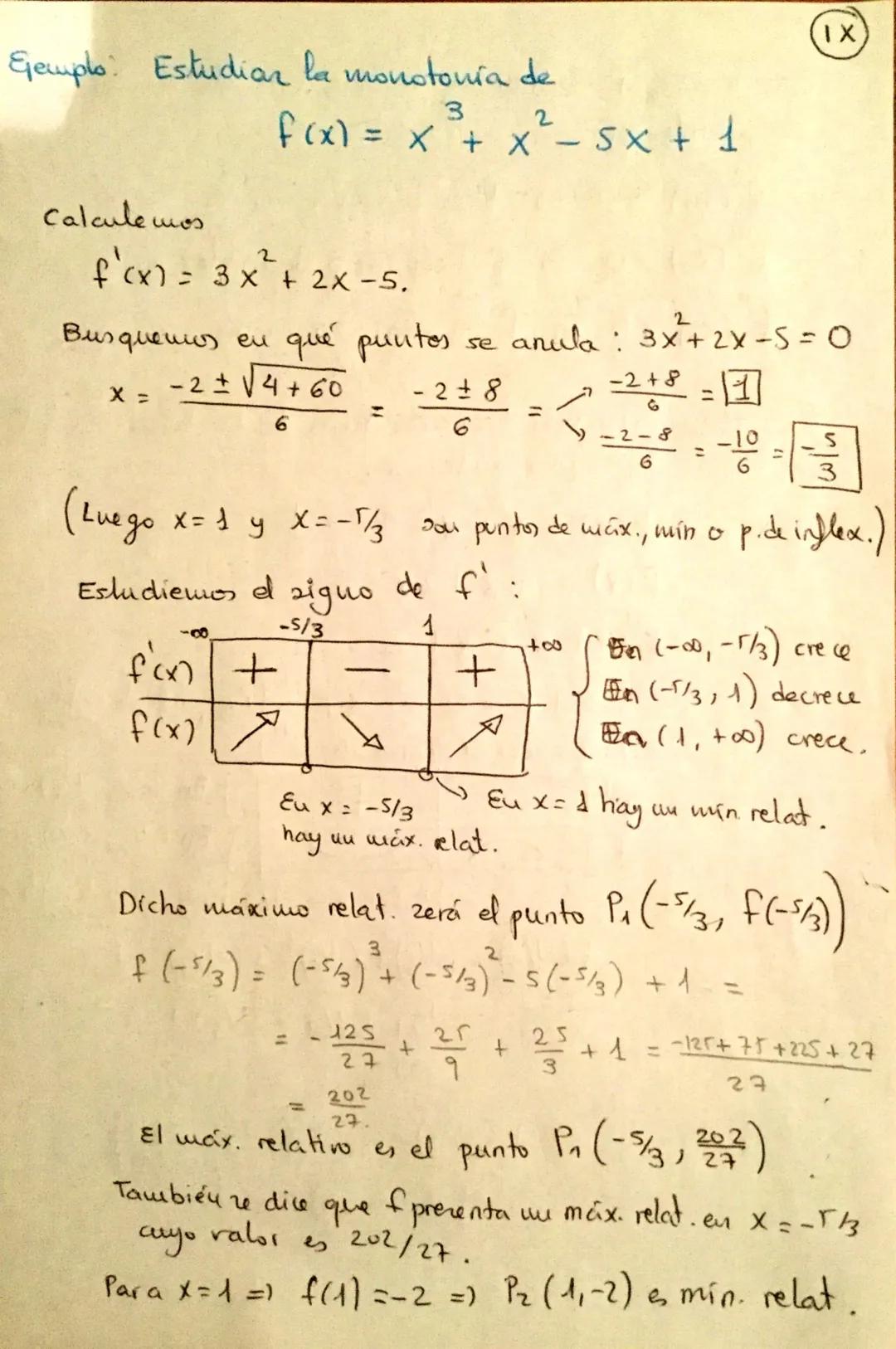 TEMA 4 DERIVADAS
4.1- Tasa de Variación Media
eu
Sea una funcióu continua en el intervalo [a,b]
Llamamos Tasa de Variación Media de la funci