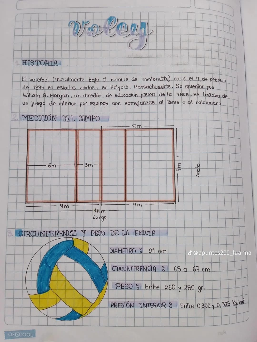 Velay
HISTORIA
El voleibol (inicialmente bajo el nombre de mintonette) nació el 9 de febrero
de 1895 en estados unidos, en Holyoke, Massachu