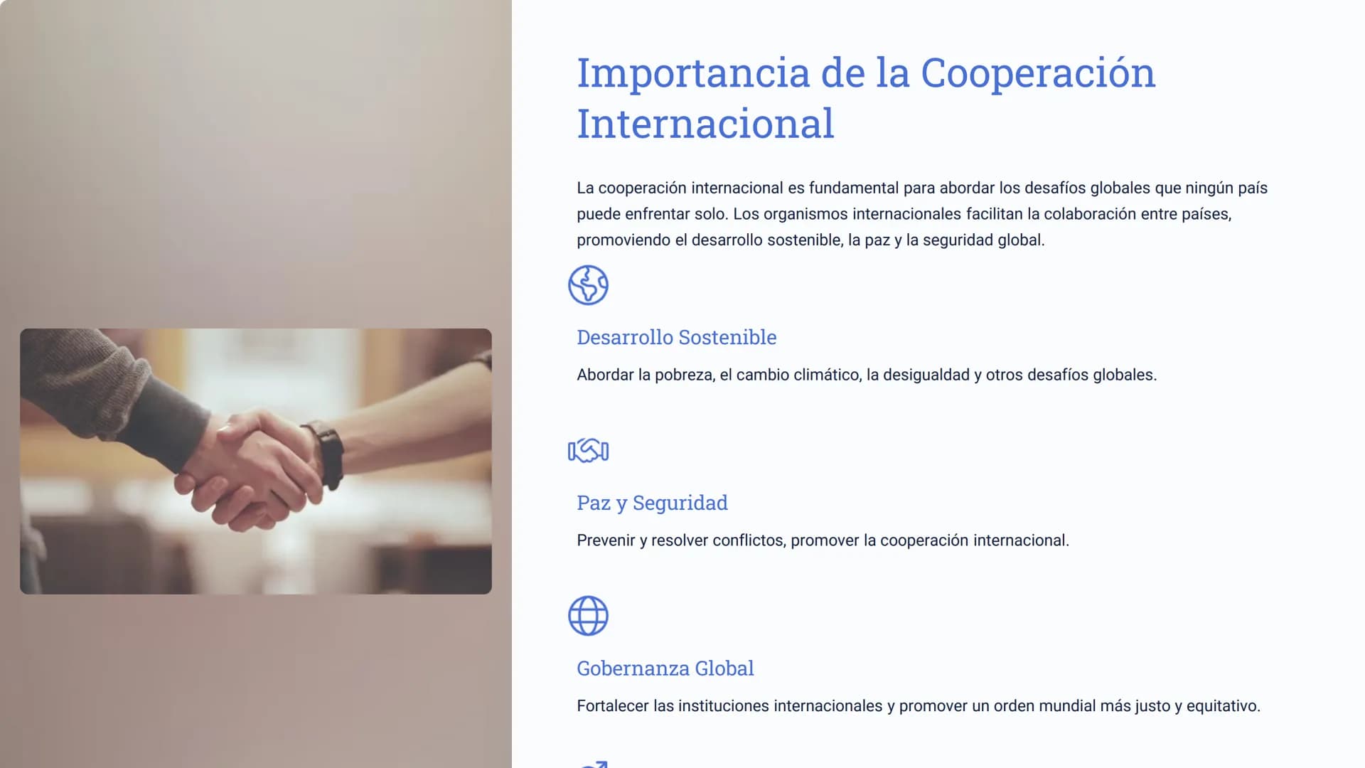 Organismos
Internacionales:
Gobernanza Global y
Resolución de Conflictos
En un mundo cada vez más interconectado, las organizaciones interna