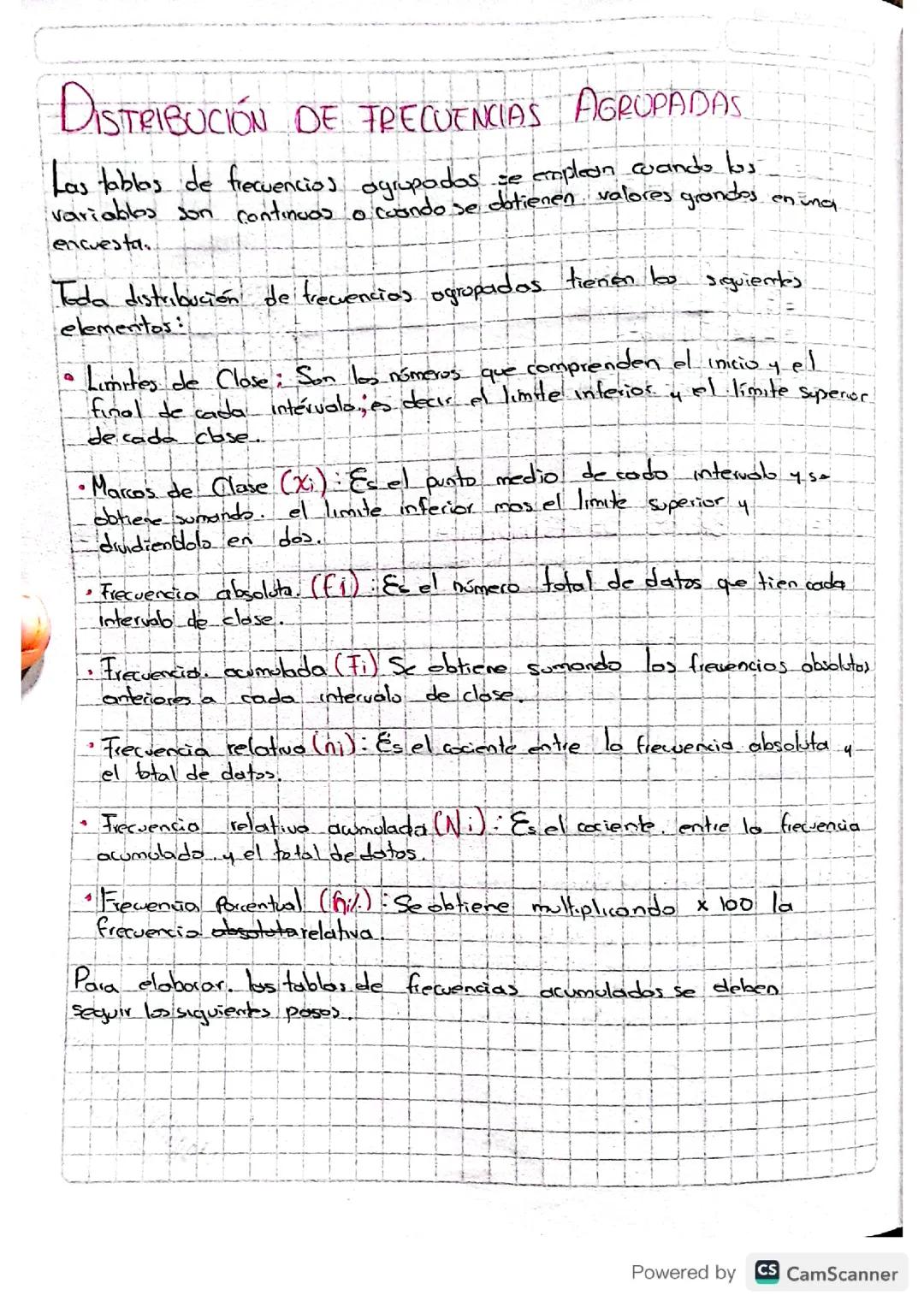 Distribución de frecuencias agrupadas